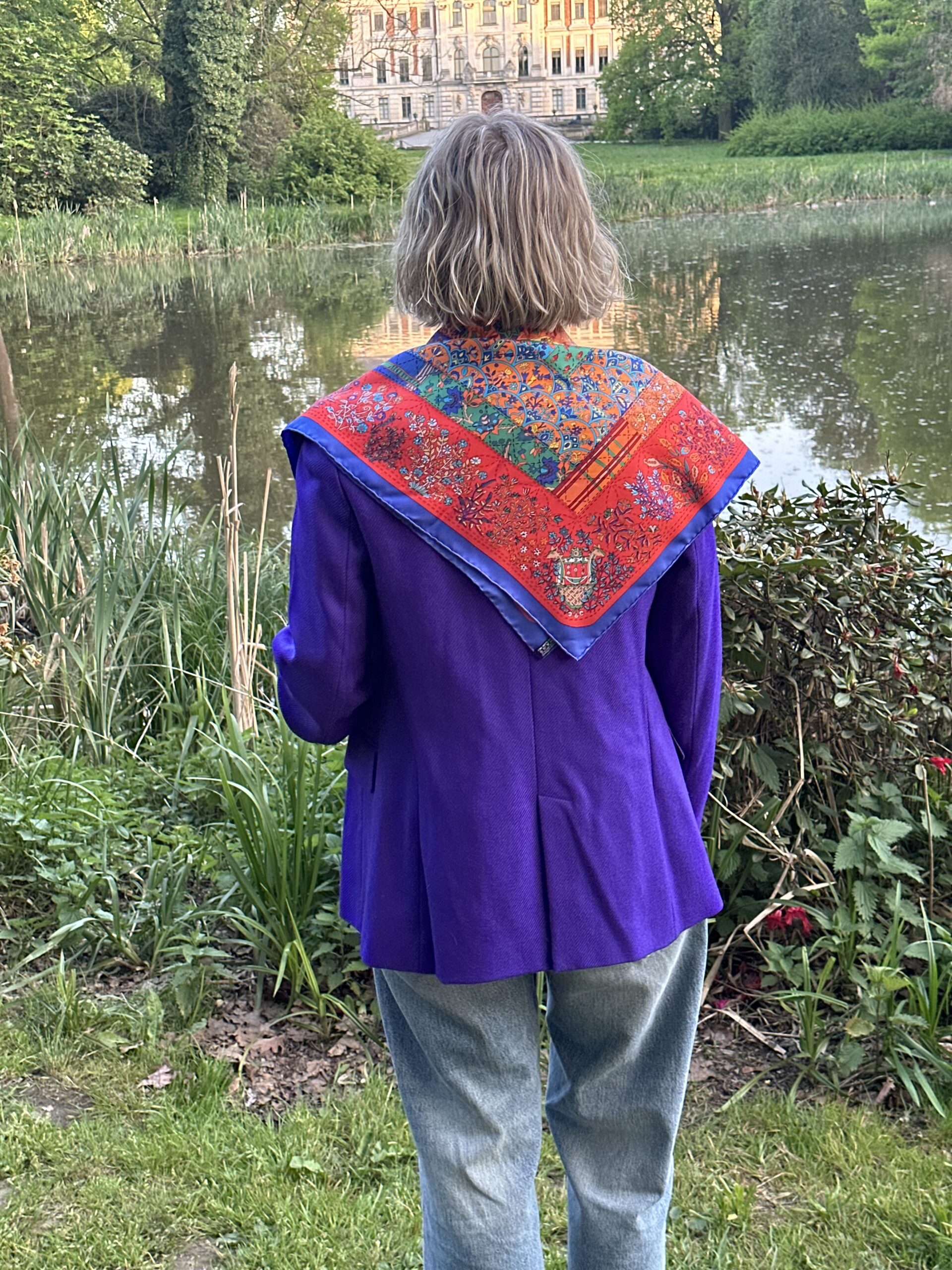 Hermes jedwabna chusta apaszka - obrazek 2