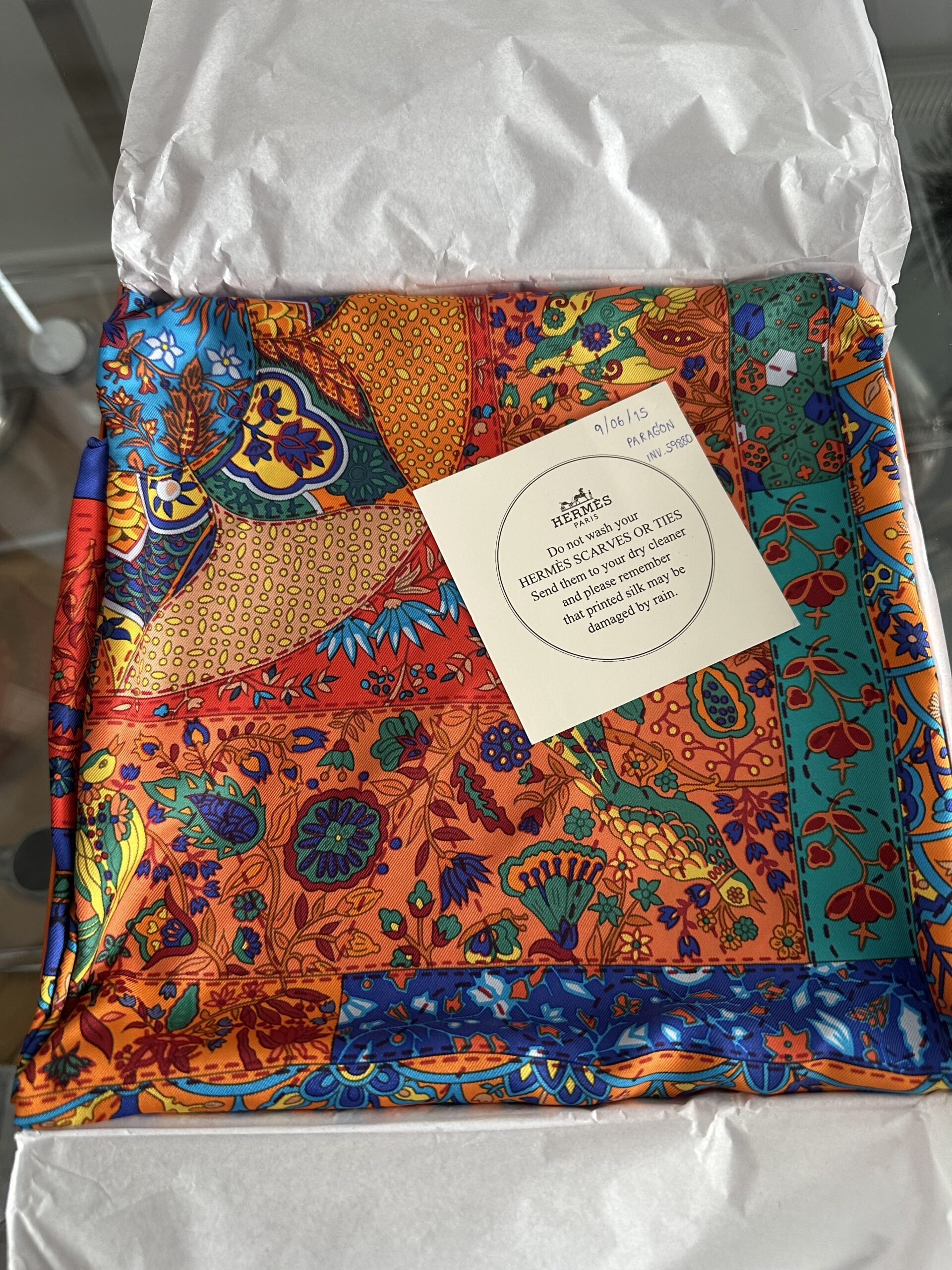 Hermes jedwabna chusta apaszka - obrazek 4