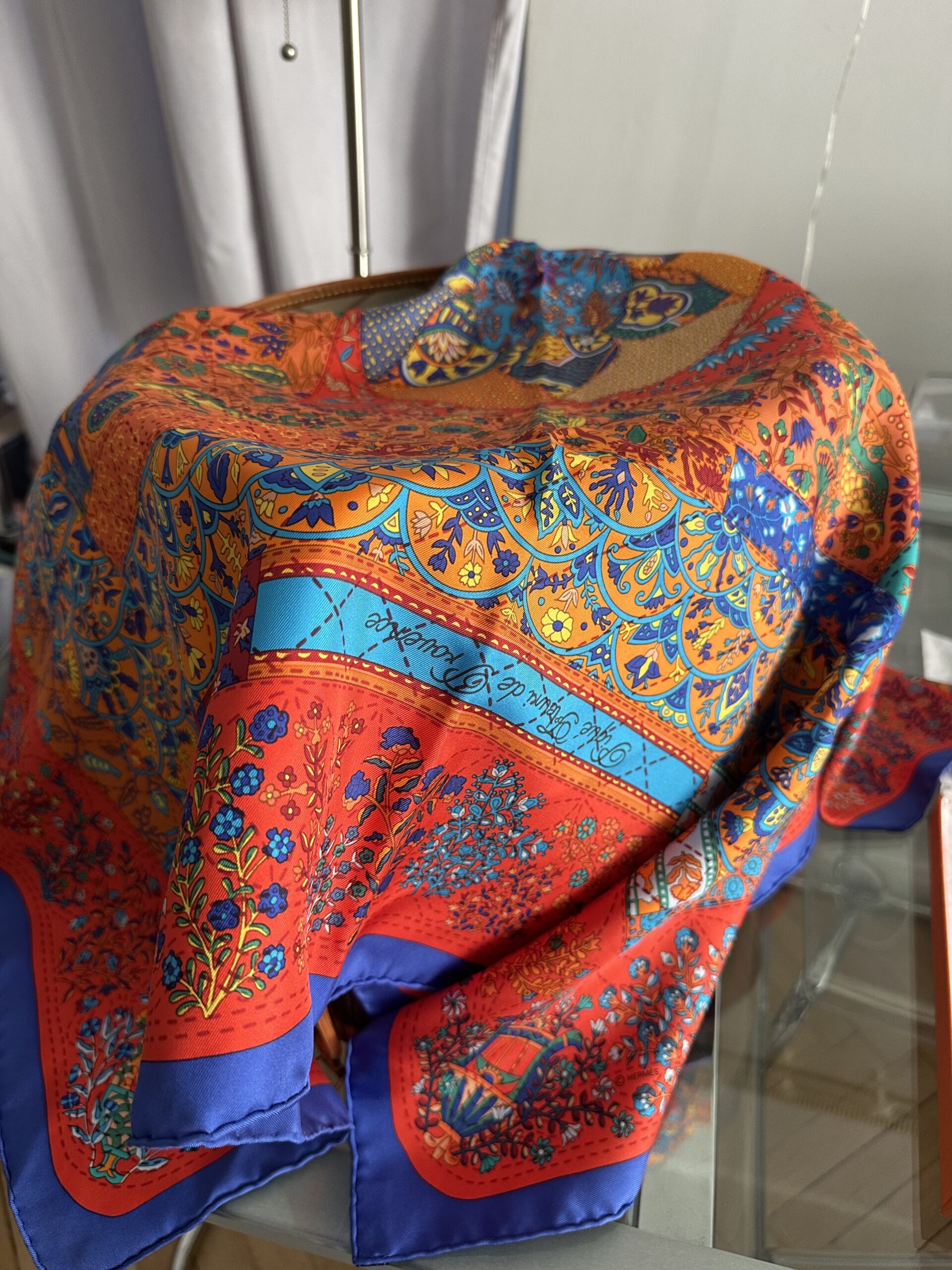 Hermes jedwabna chusta apaszka - obrazek 7