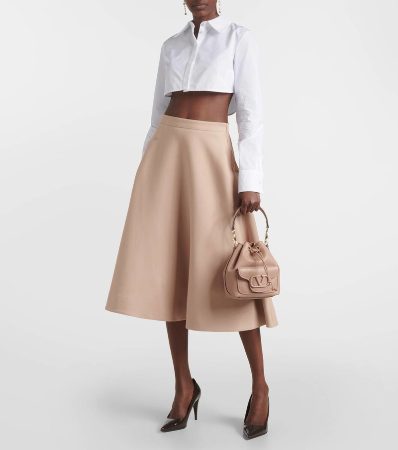 Valentino Garavani torebka worek pudrowy róż - obrazek 2