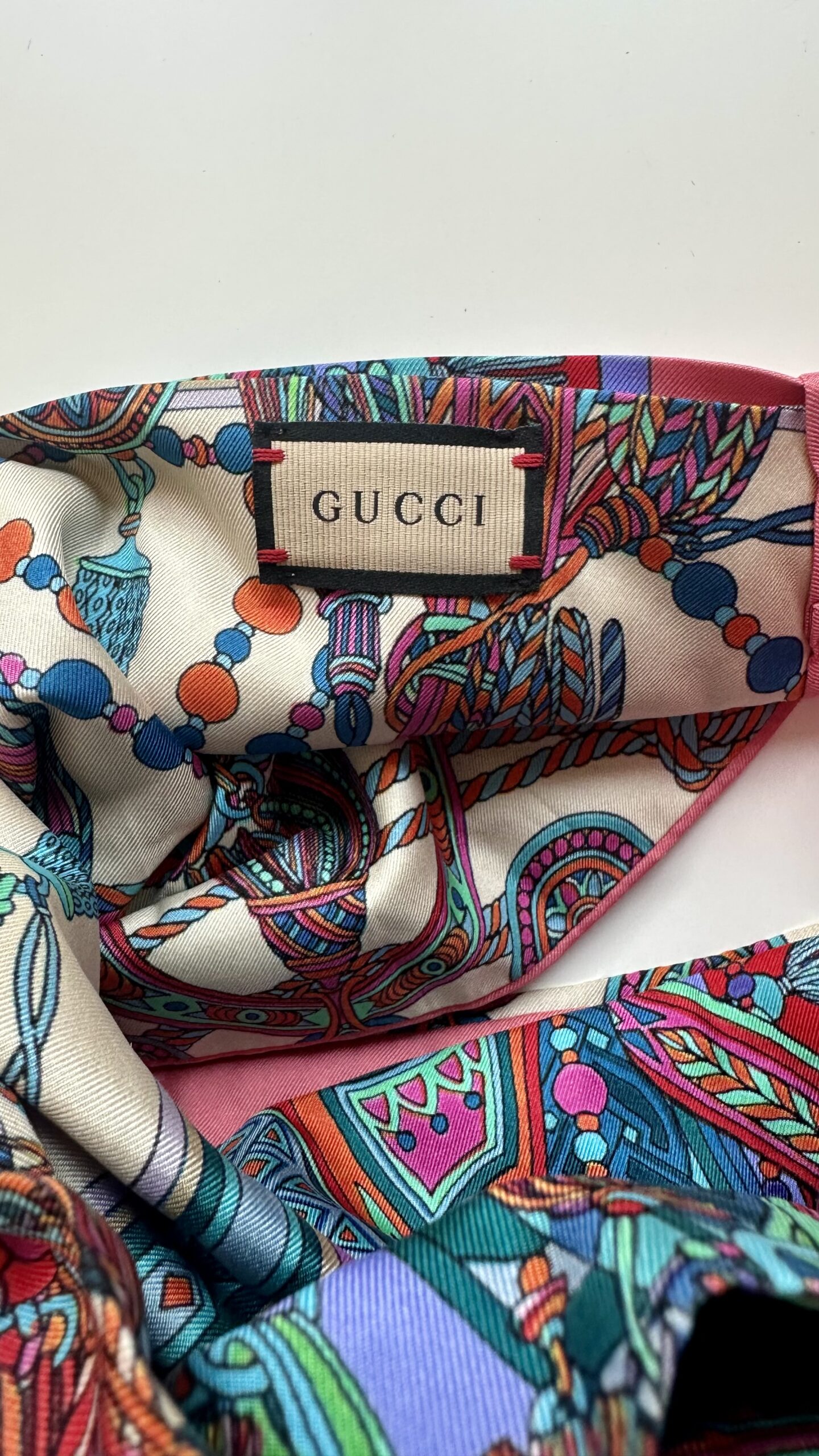 Gucci jedwabna opaska - obrazek 5