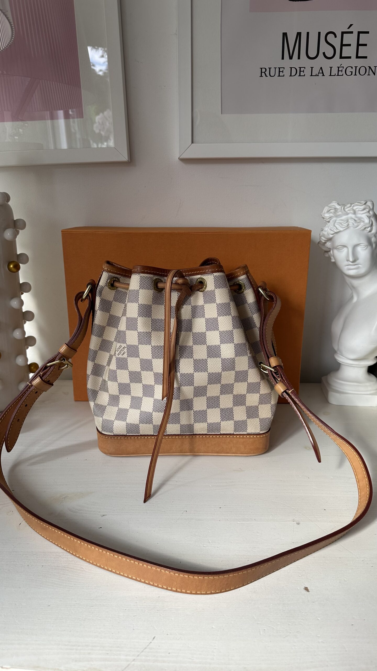 Louis Vuitton Noe bb damier azur worek