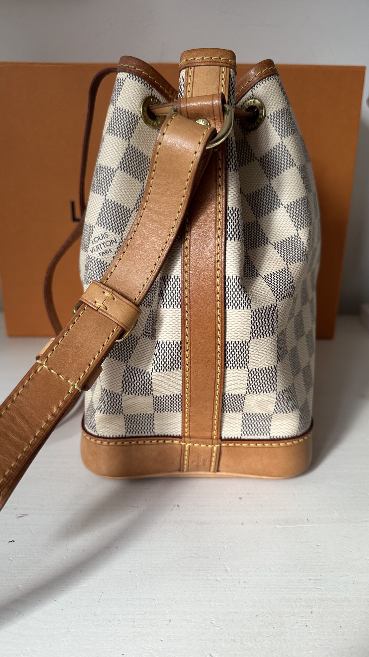 Louis Vuitton Noe bb damier azur worek - obrazek 3