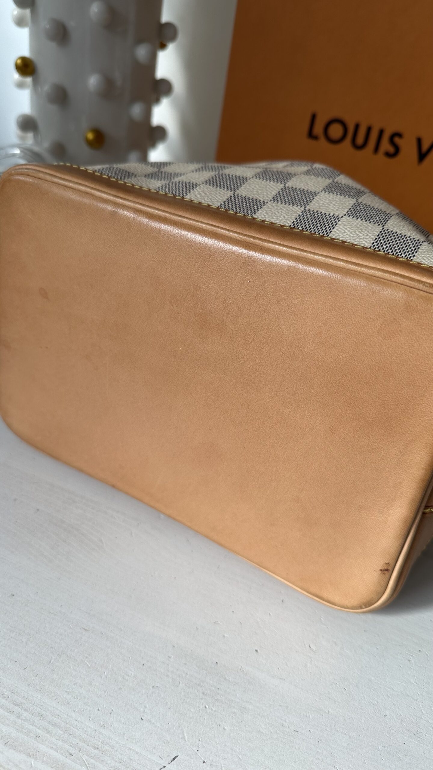 Louis Vuitton Noe bb damier azur worek - obrazek 4