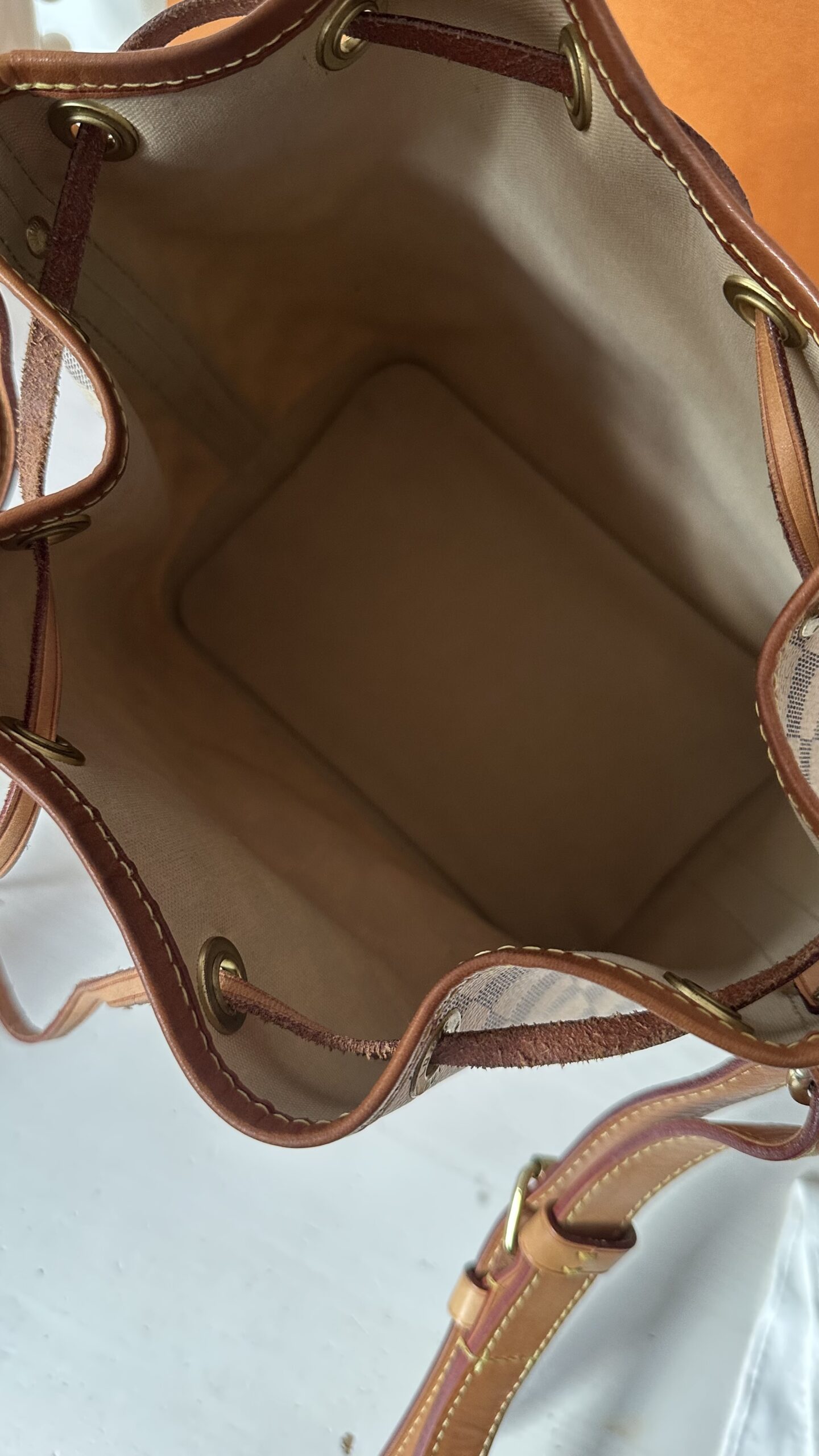 Louis Vuitton Noe bb damier azur worek - obrazek 7