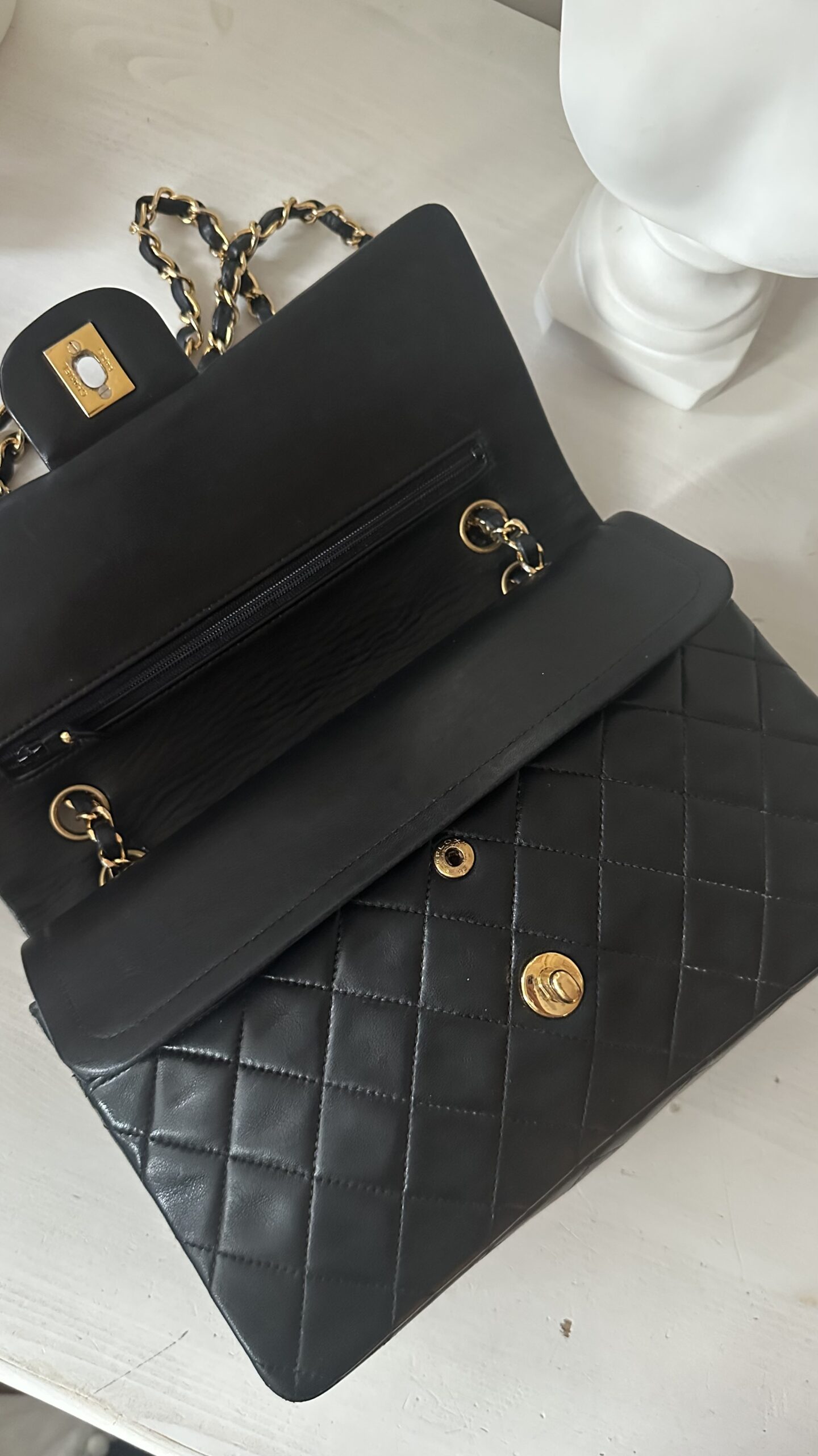 Chanel flap klasyczna vintage torebka - obrazek 5