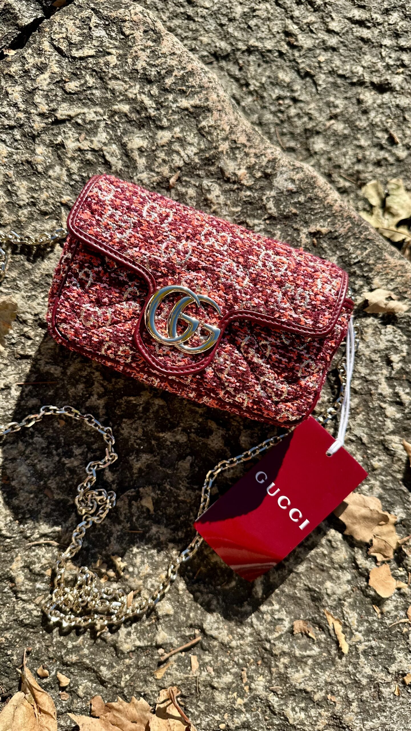 Gucci GG mini marmont gobelin torebka - obrazek 3