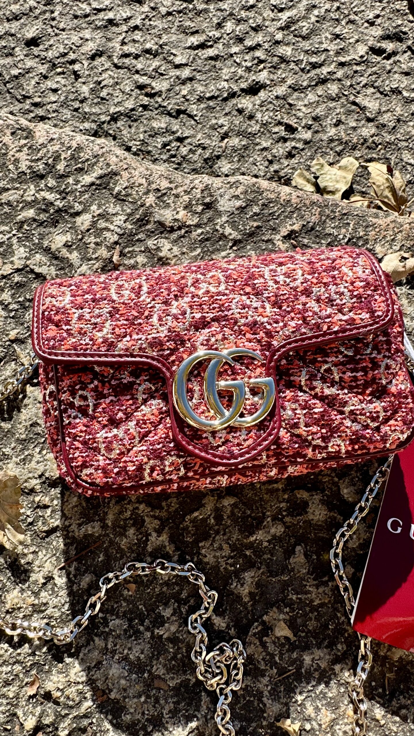 Gucci GG mini marmont gobelin torebka - obrazek 4