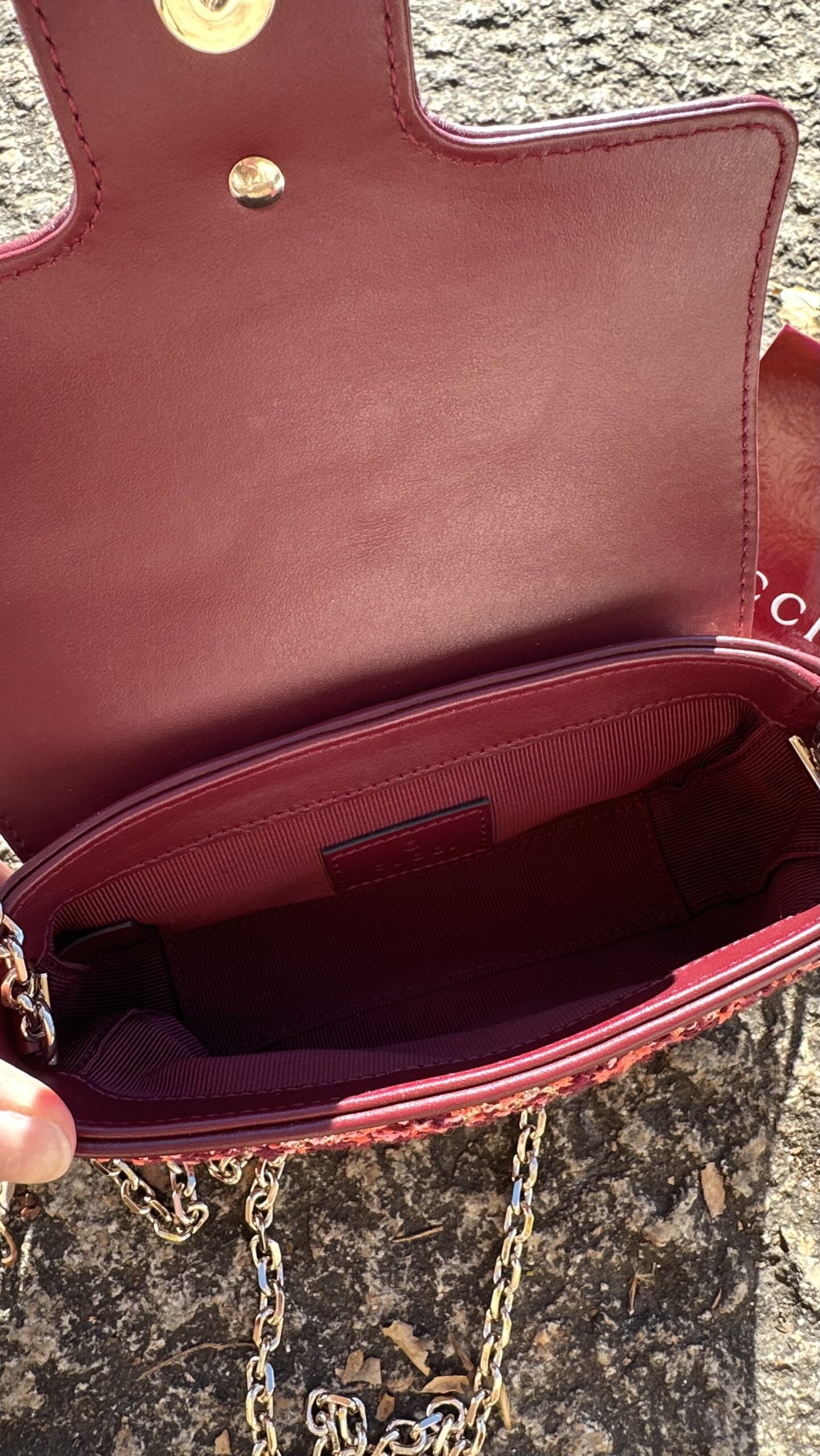 Gucci GG mini marmont gobelin torebka - obrazek 5