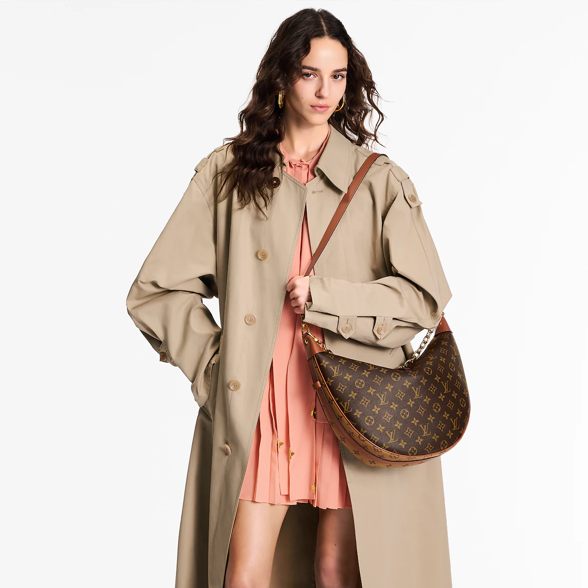 Louis Vuitton Loop Hobo torebka monogram - obrazek 5