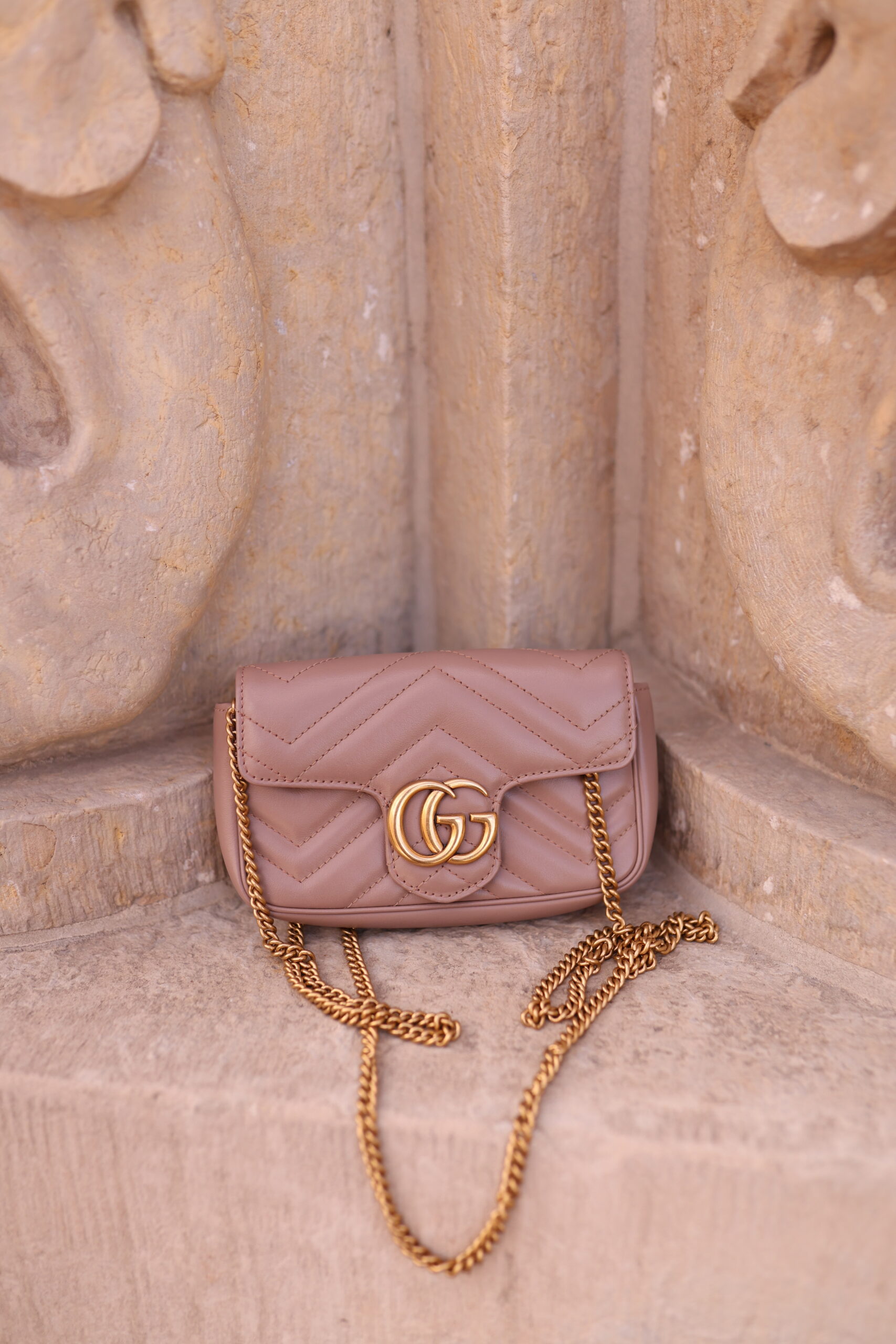 Gucci marmont mini brudny róż