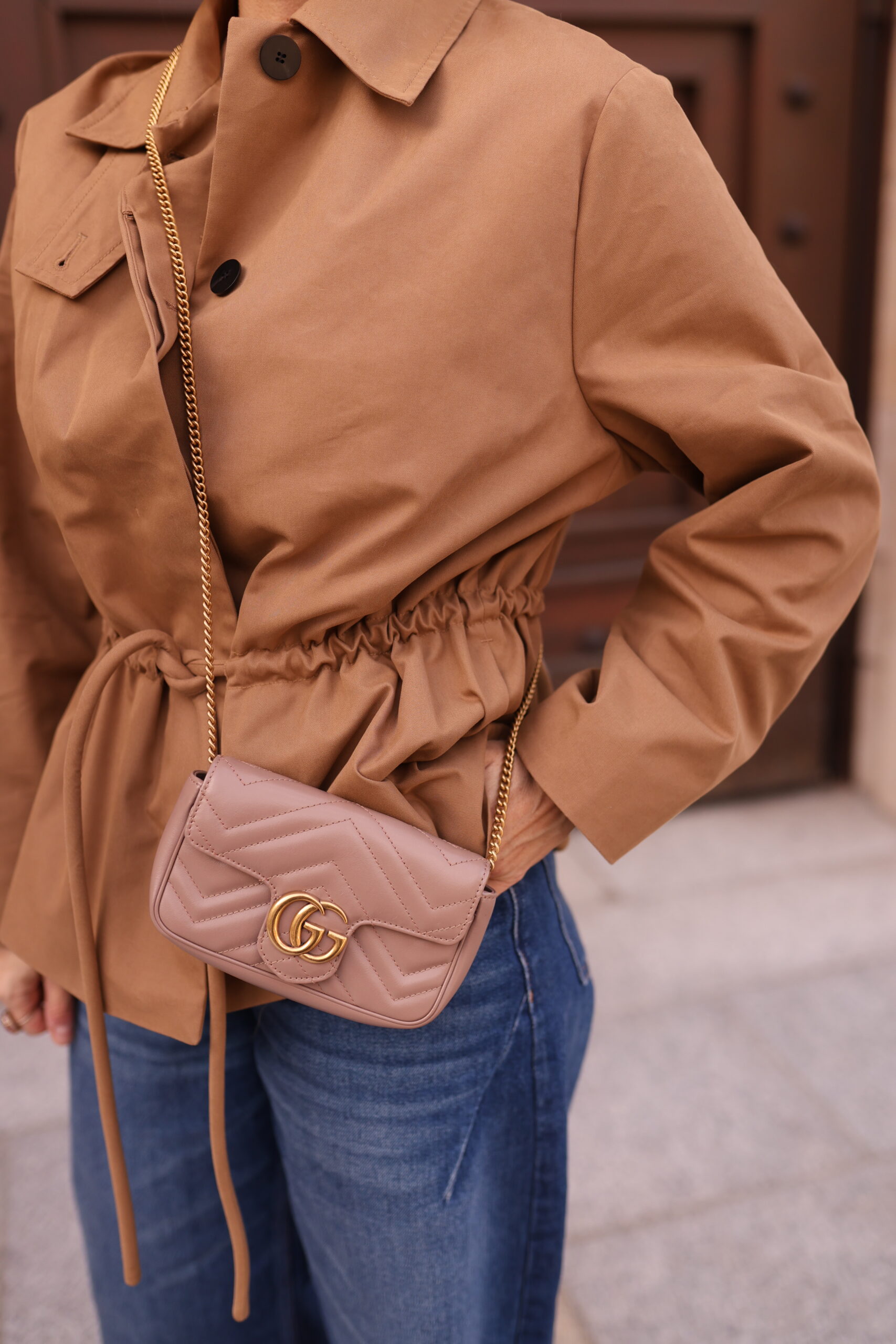 Gucci marmont mini brudny róż - obrazek 2