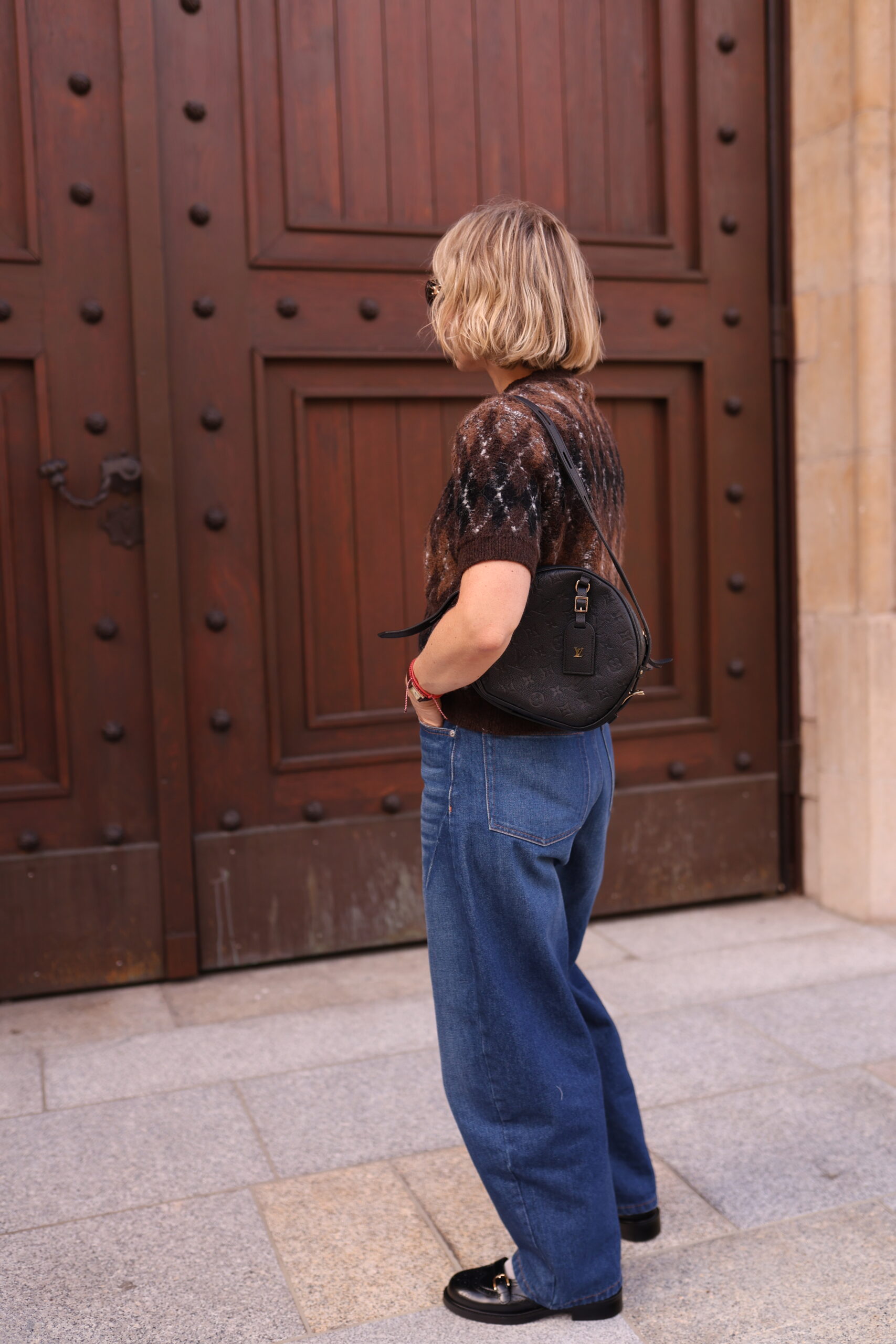 Louis Vuitton Empreinte Boite Chapeau Souple czarno torebka - obrazek 8