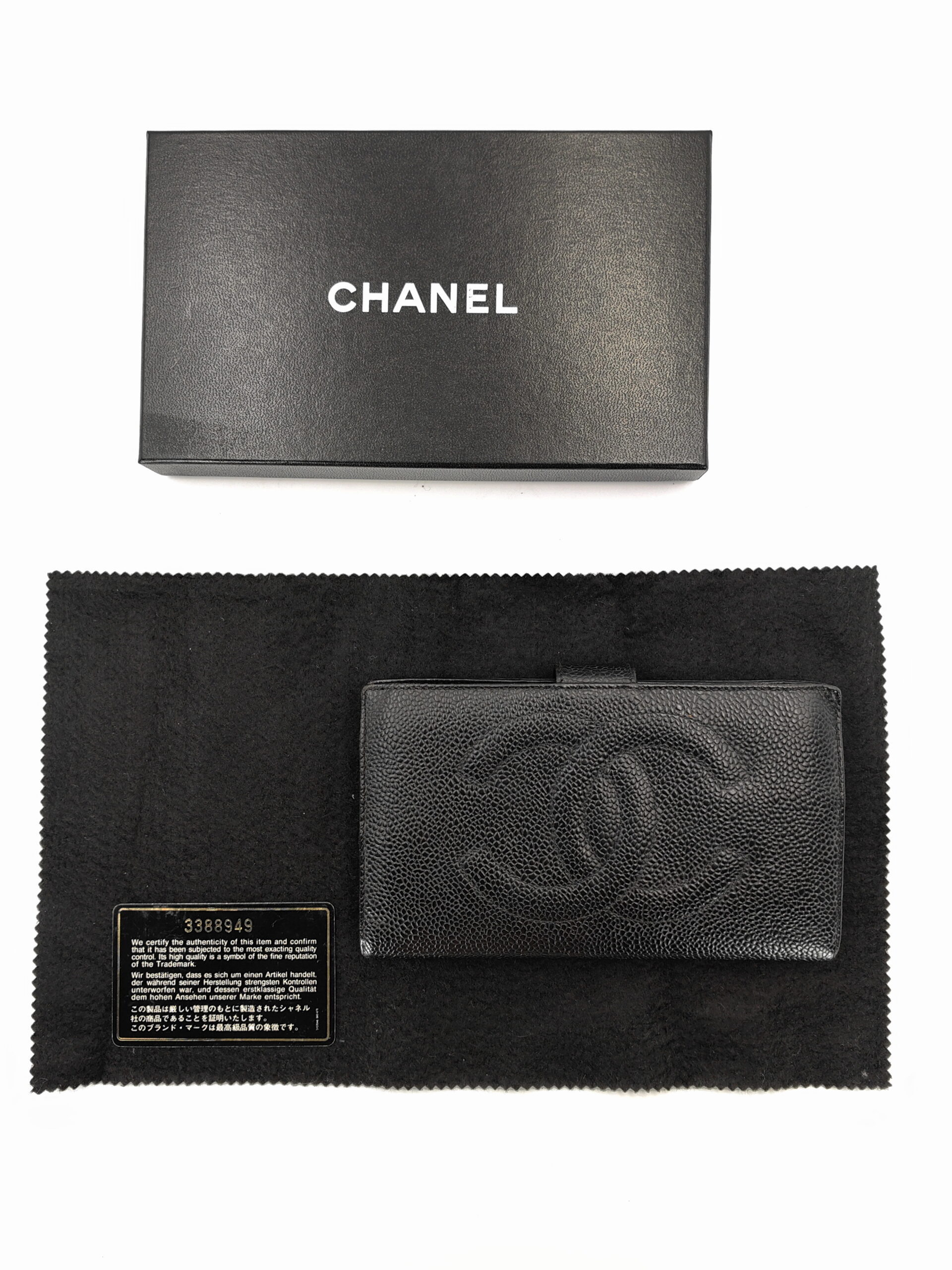 CHANEL caviar long wallet - obrazek 3