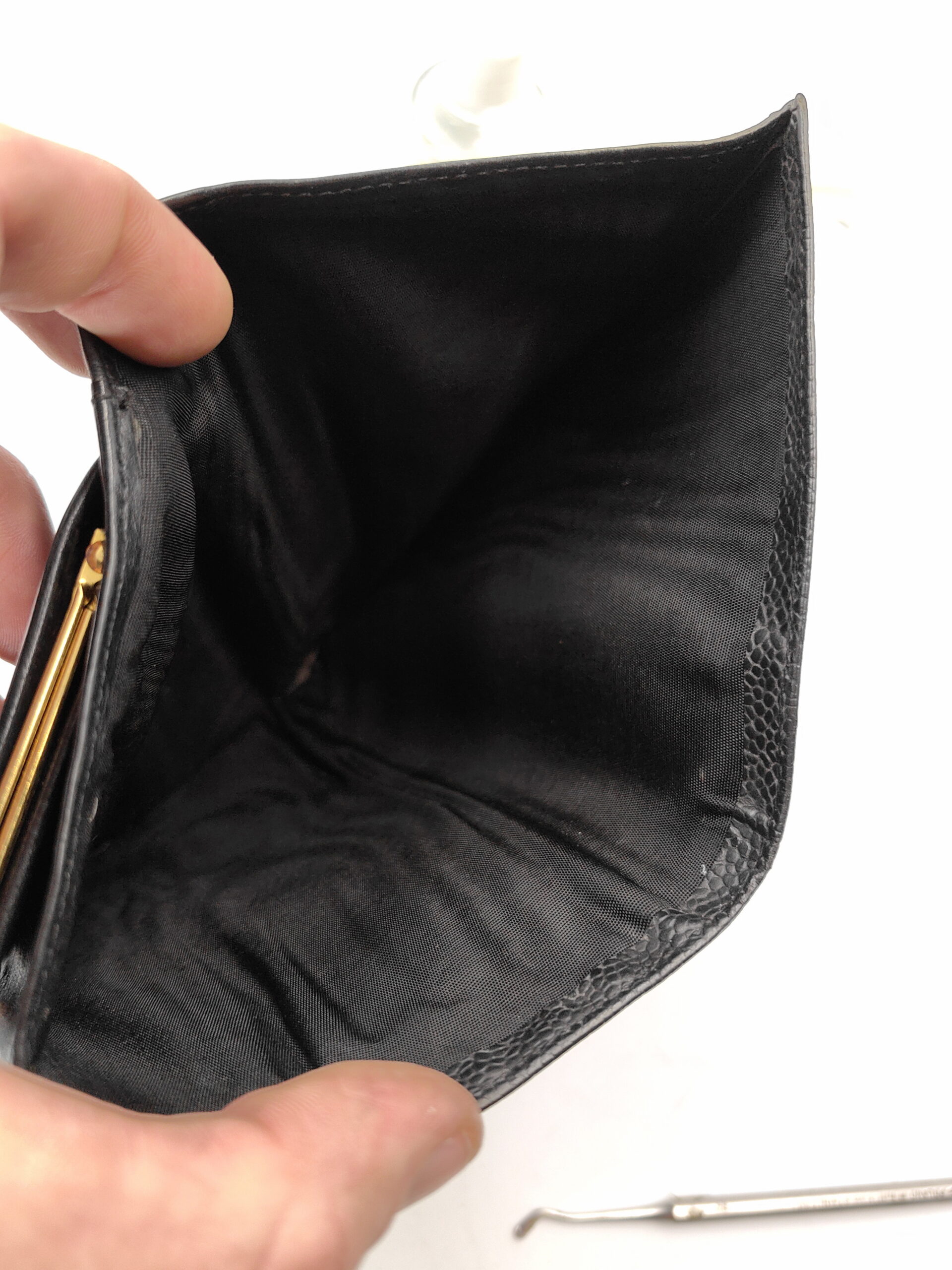 CHANEL caviar long wallet - obrazek 17