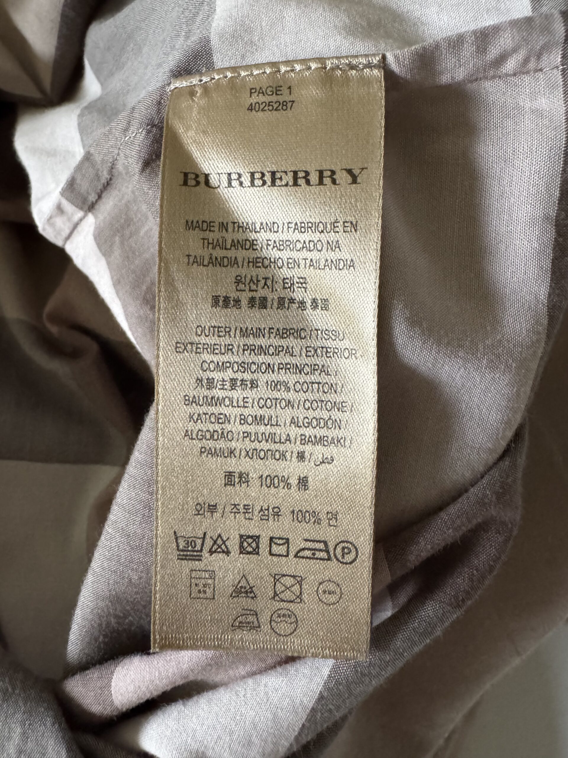 BURBERRY Women’s Kelsy Check Print Cotton Belted Shirt Dress in Pale Stone - sukienka - obrazek 8