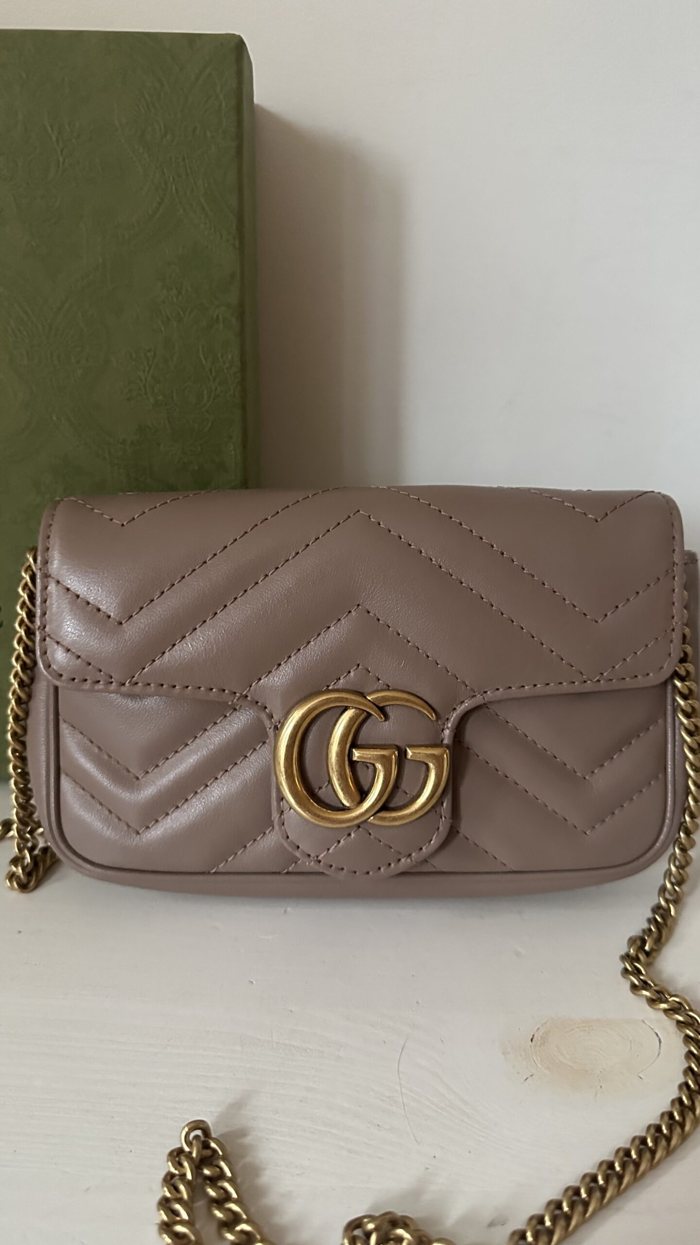 Gucci marmont mini brudny róż - obrazek 5