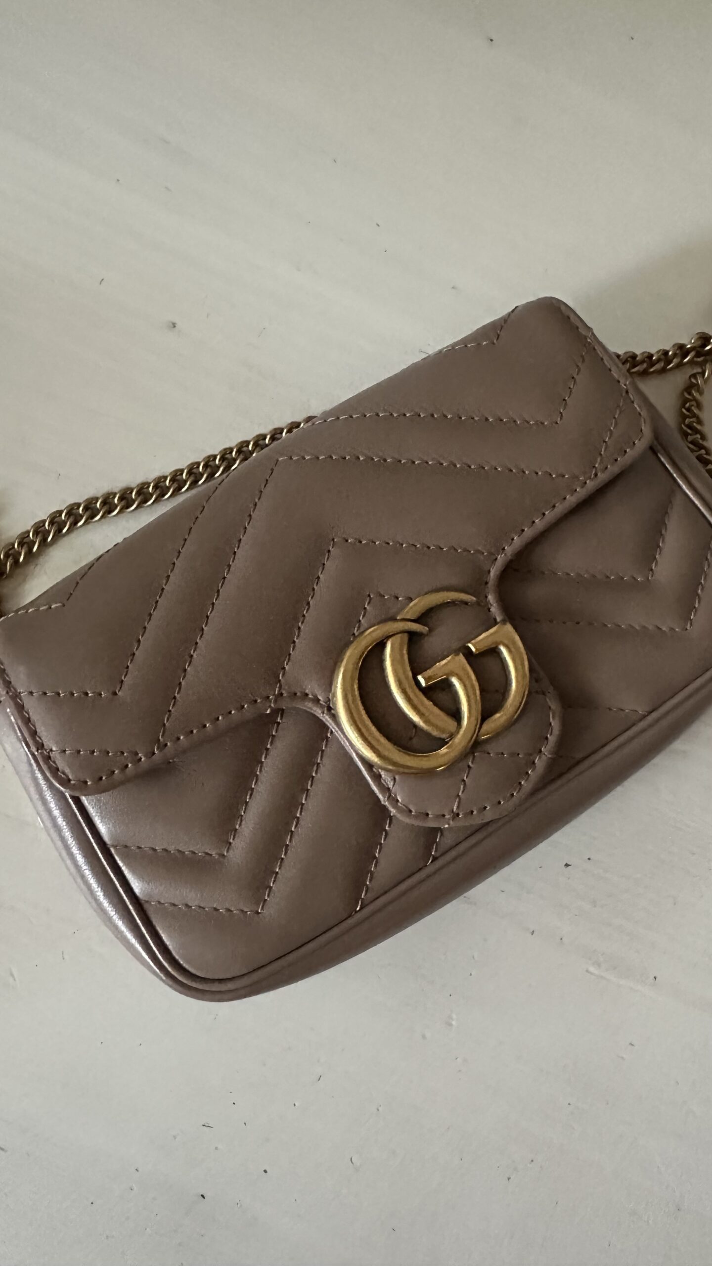 Gucci marmont mini brudny róż - obrazek 6