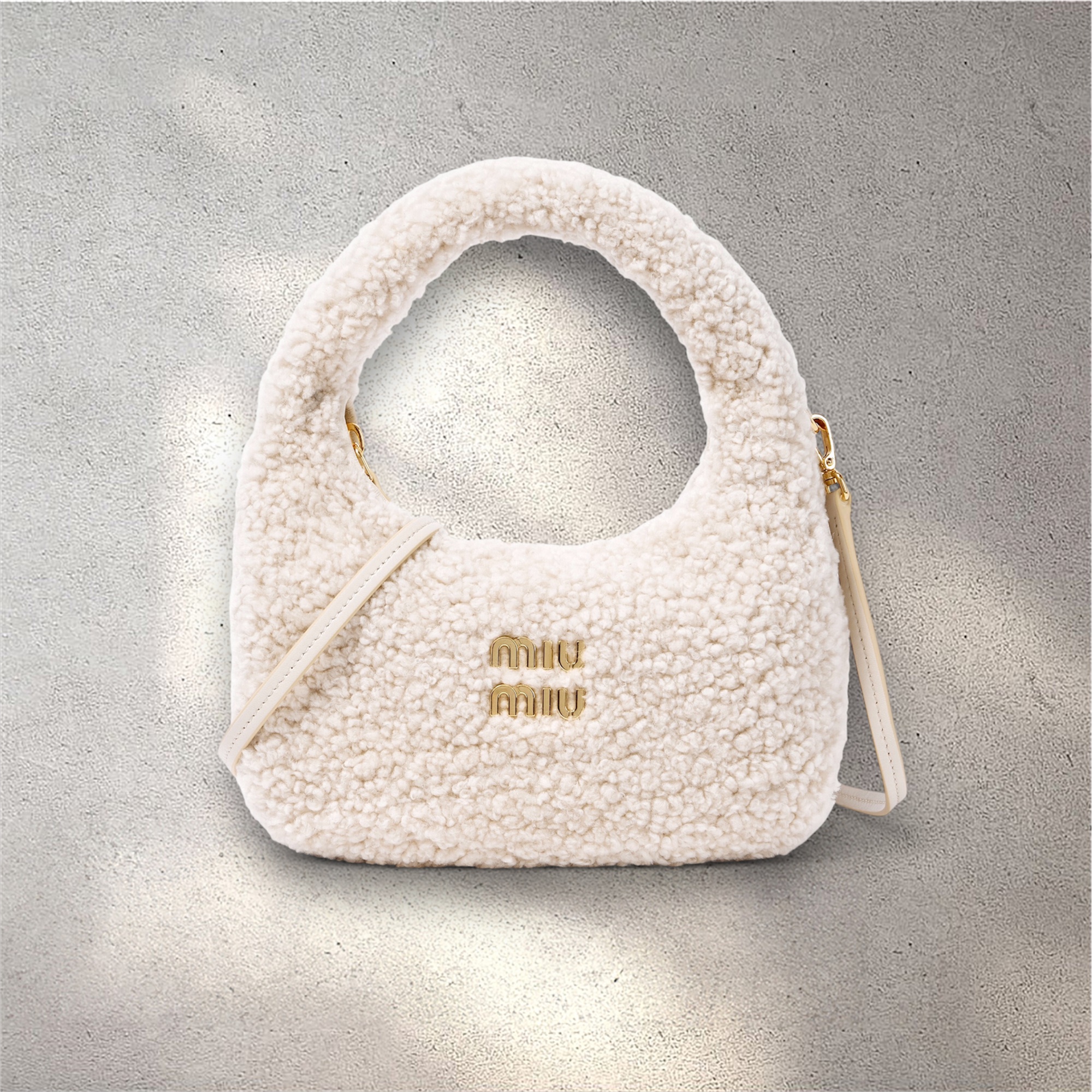 MIU MIU Wander Shearling Shoulder bag – torebka