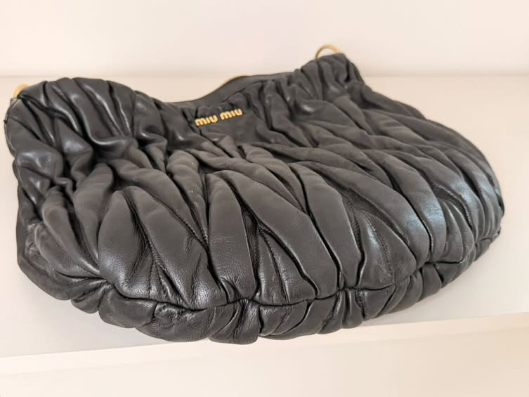 Miu Miu czarna vintage torebka - obrazek 3