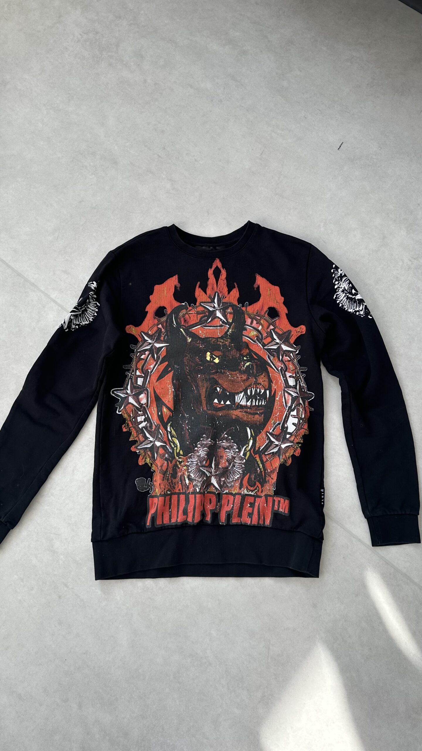 Philipp Plein czarna bluza unisex M/L