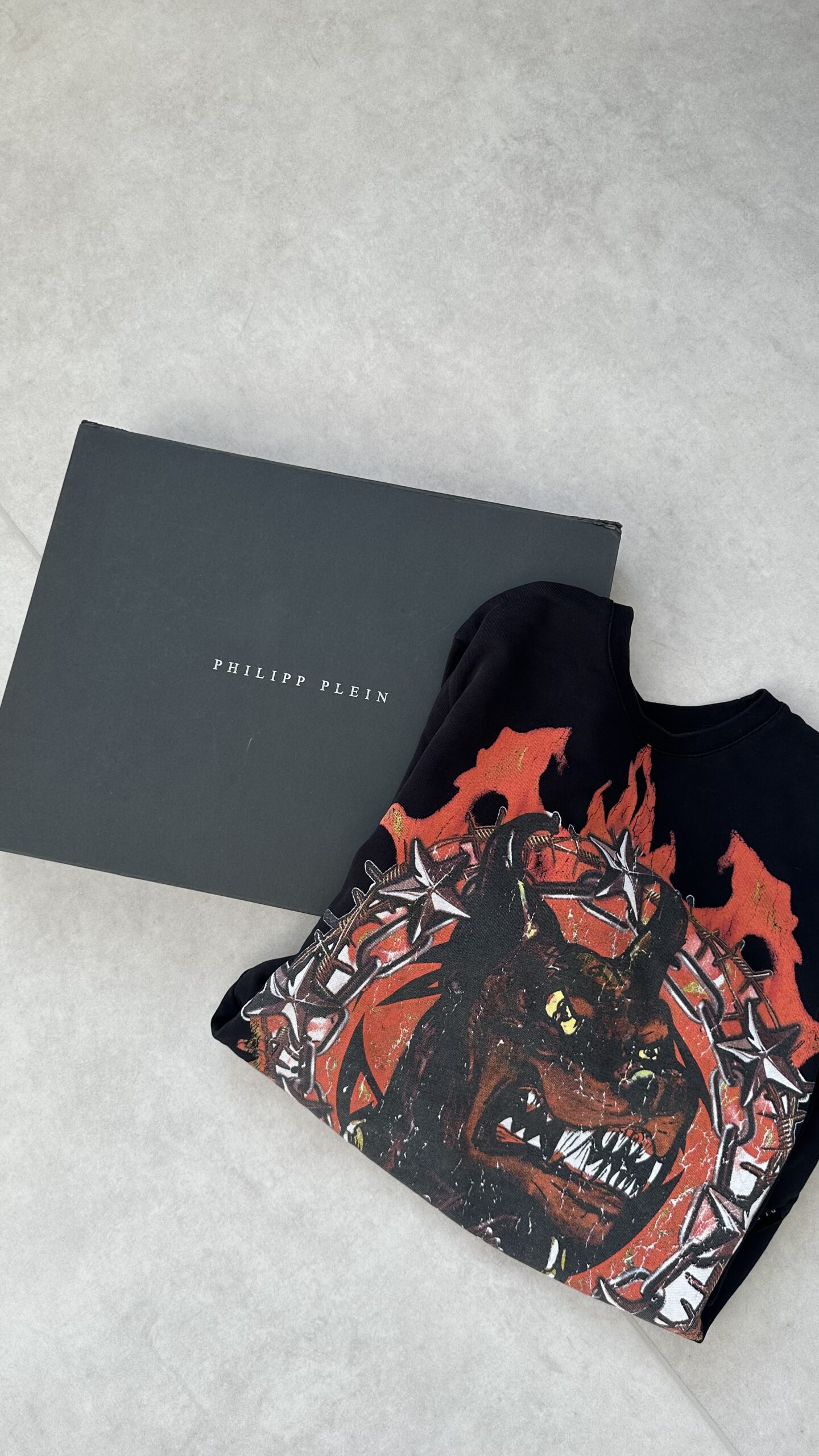 Philipp Plein czarna bluza unisex M/L - obrazek 2