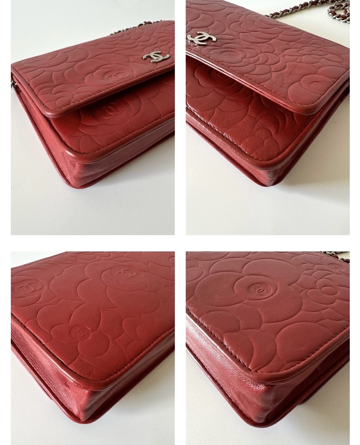 CHANEL Camellia Wallet On Chain - torebka - obrazek 7