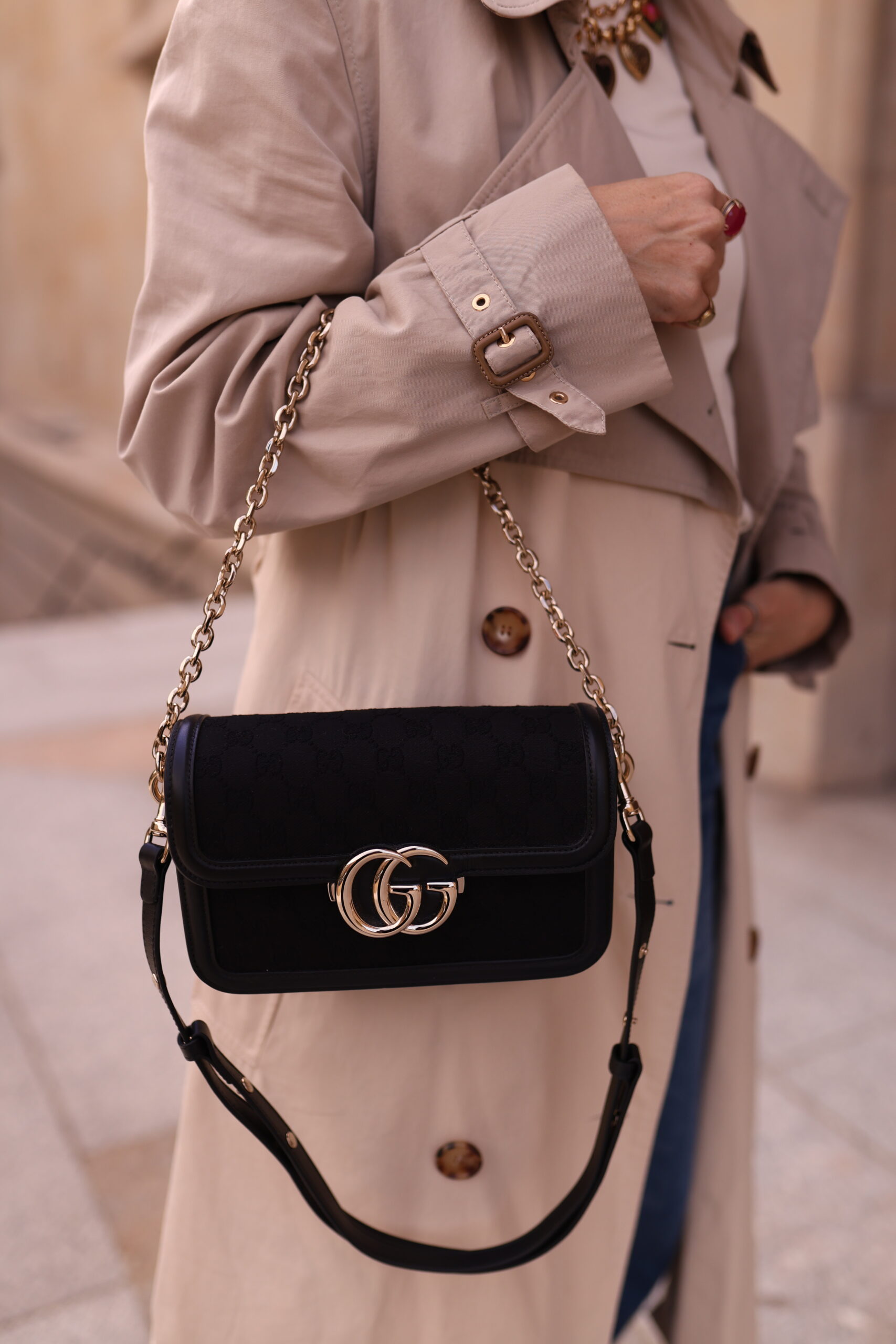 Gucci Go czarna klasyka monogram GG - obrazek 11