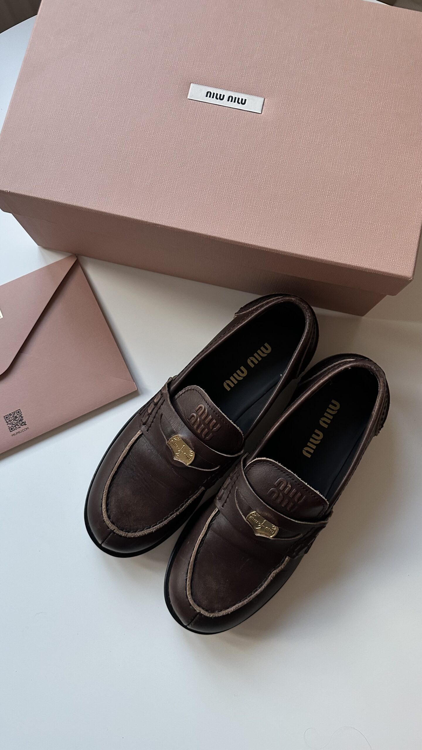 Miu Miu mokasyny 37/37,5 stylizowane na vintage