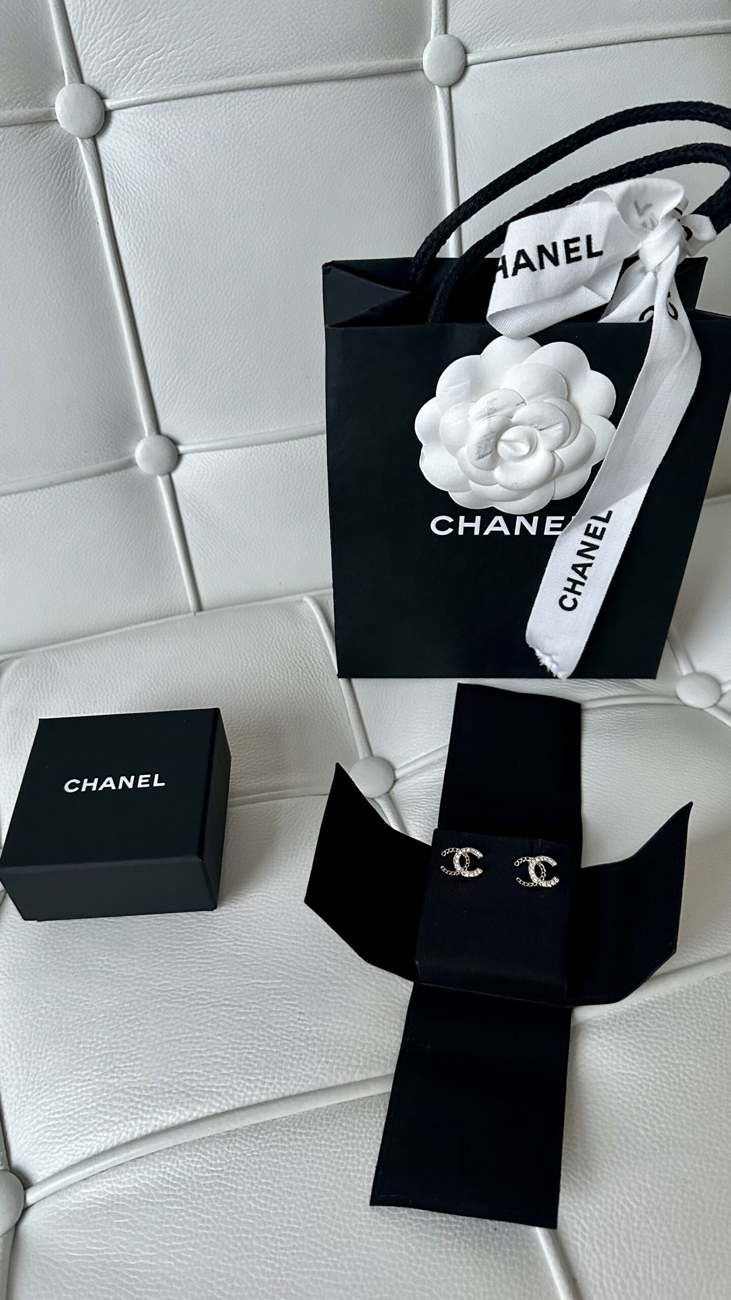 Chanel nowe klasyczna kolczyki cyrkonia