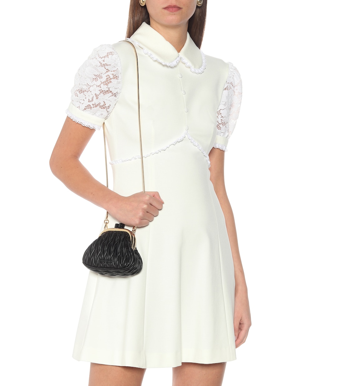 Miu Miu mała elegancka w kolorze ciemnej zieleni - obrazek 6