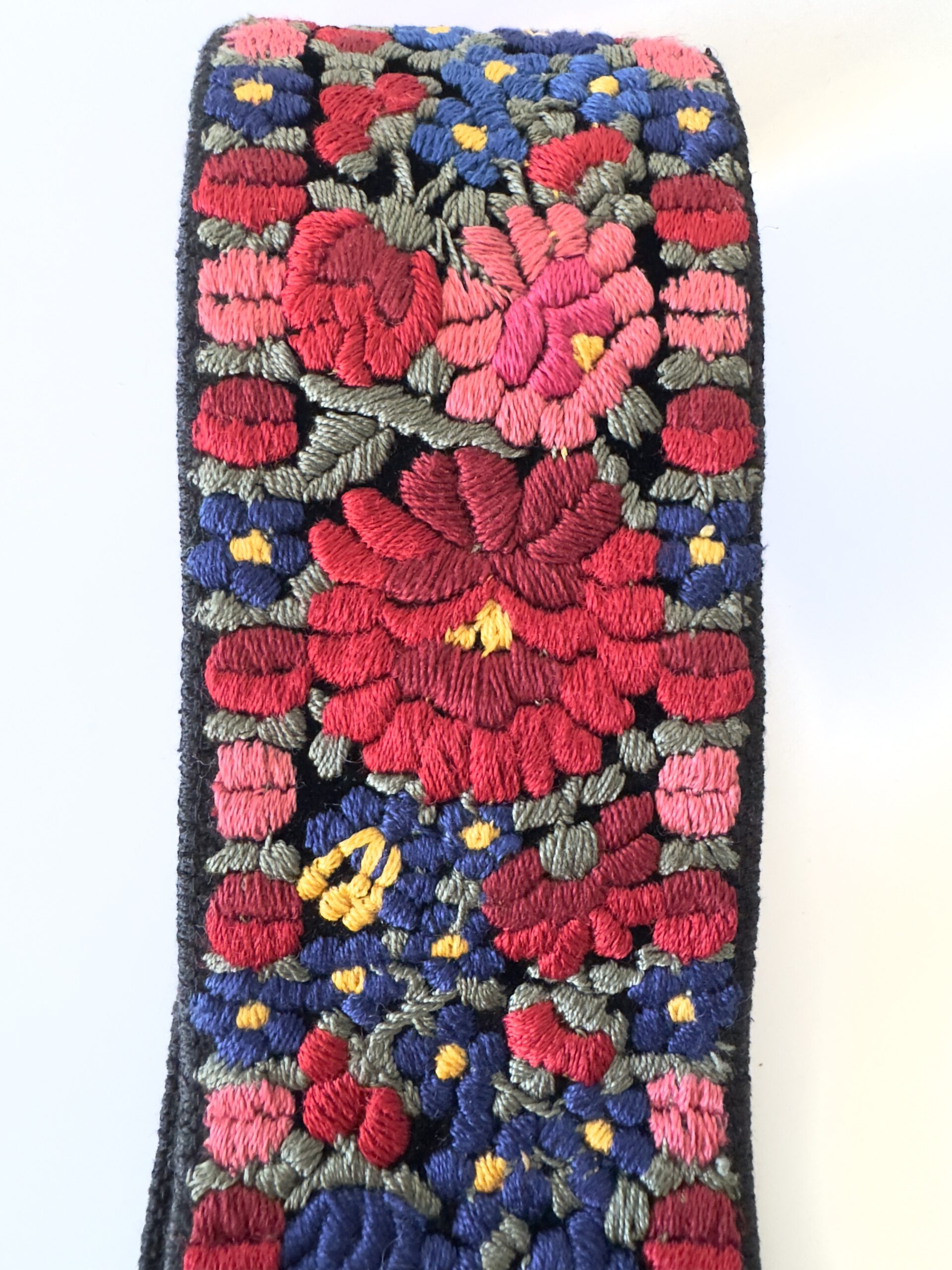 DIOR Canvas & Leather Embroidered Floral Shoulder Strap - pasek do torebki - obrazek 10