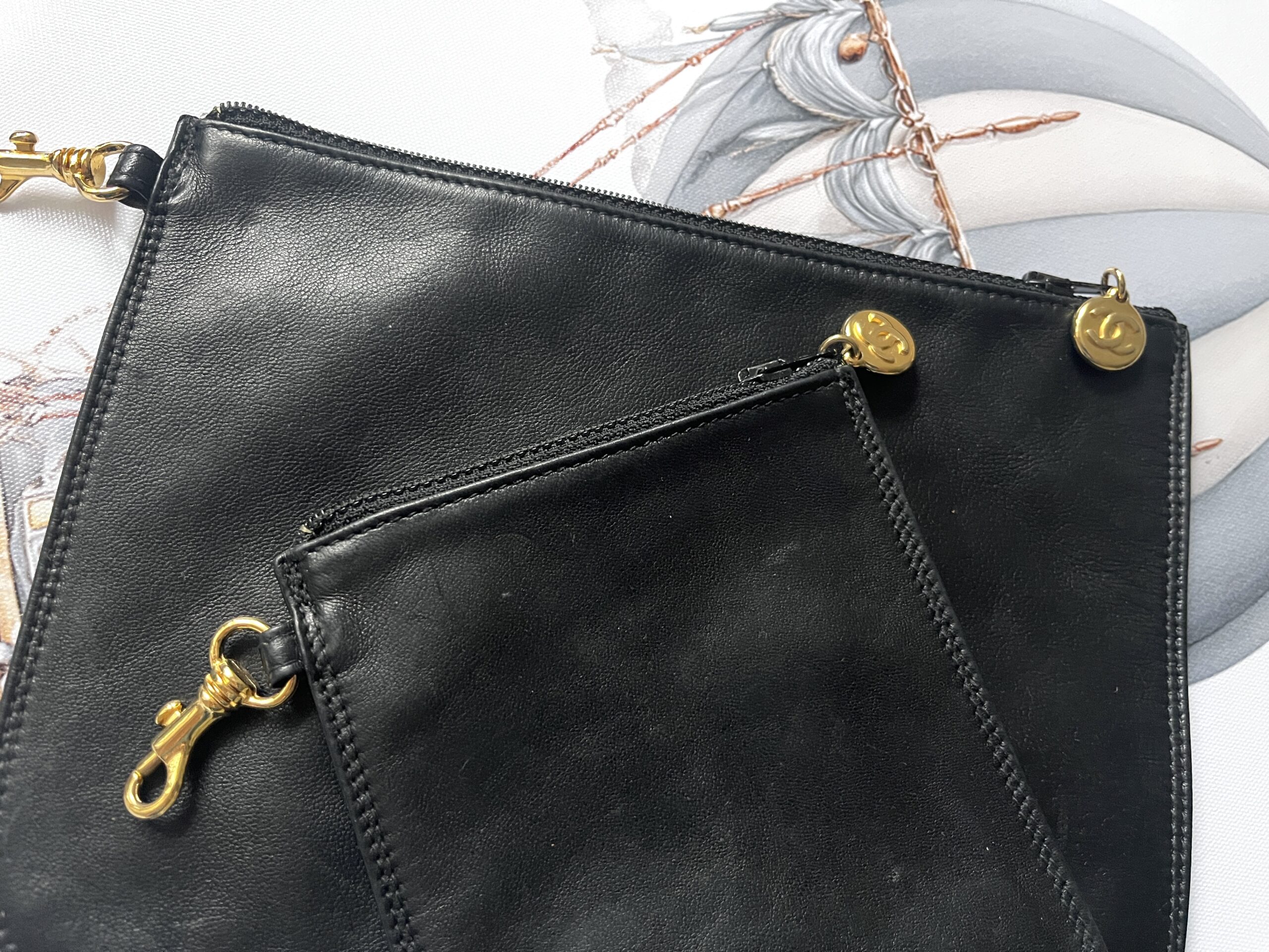 CHANEL pochette 2 sztuki, vintage - obrazek 2