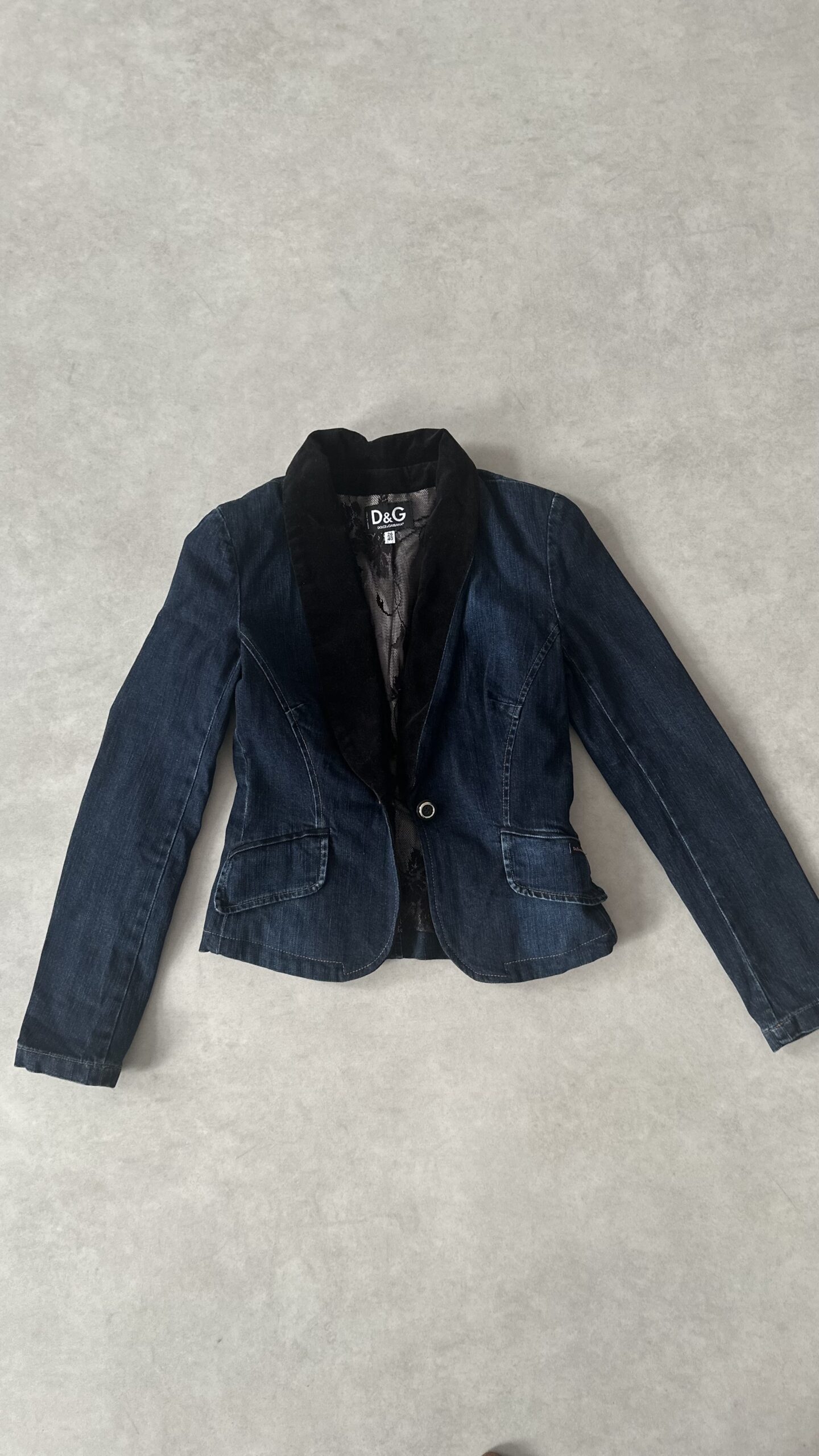 Dolce&Gabbana jeansowa marynarka vintage XS