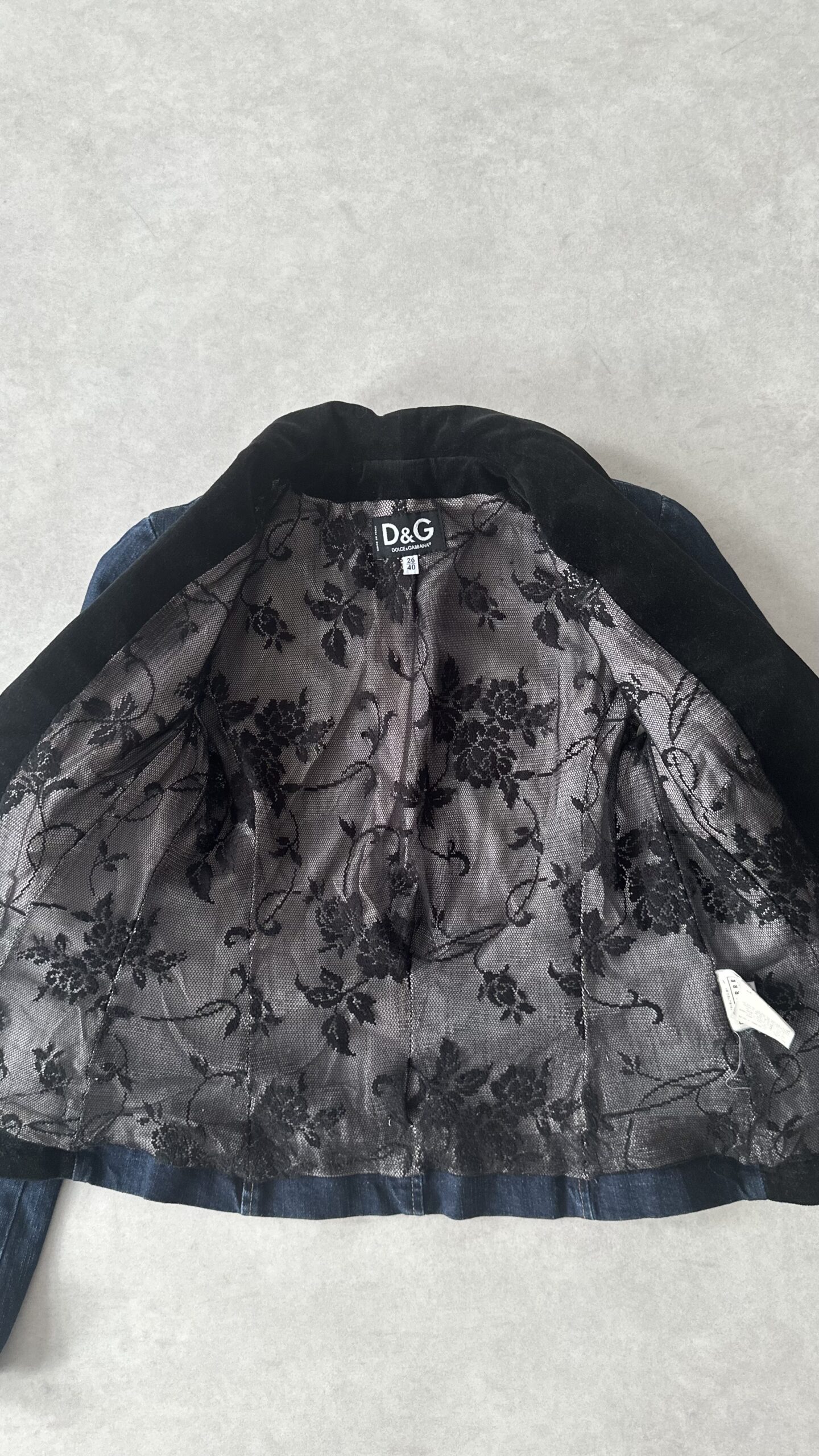 Dolce&Gabbana jeansowa marynarka vintage XS - obrazek 3