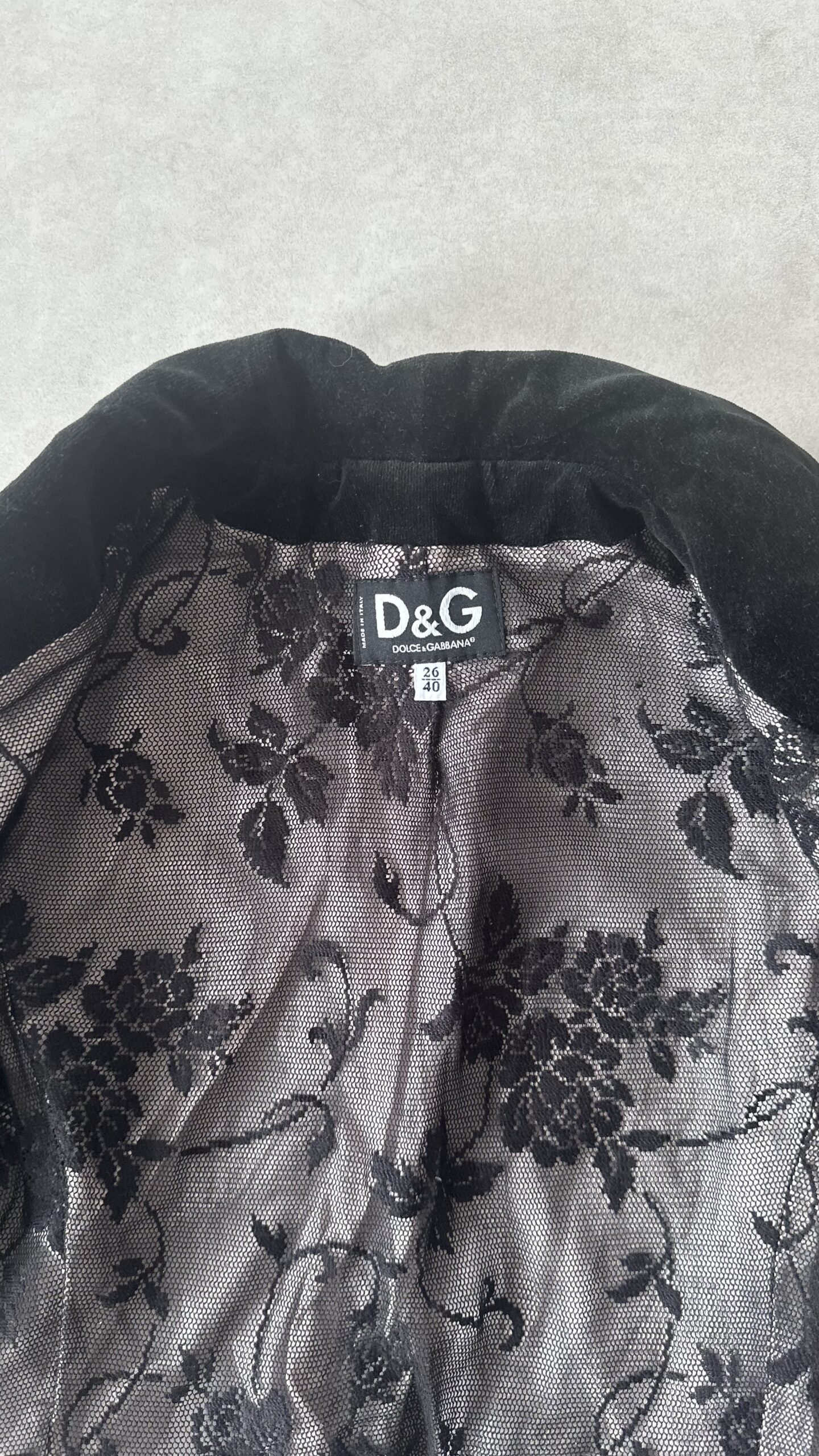 Dolce&Gabbana jeansowa marynarka vintage XS - obrazek 4