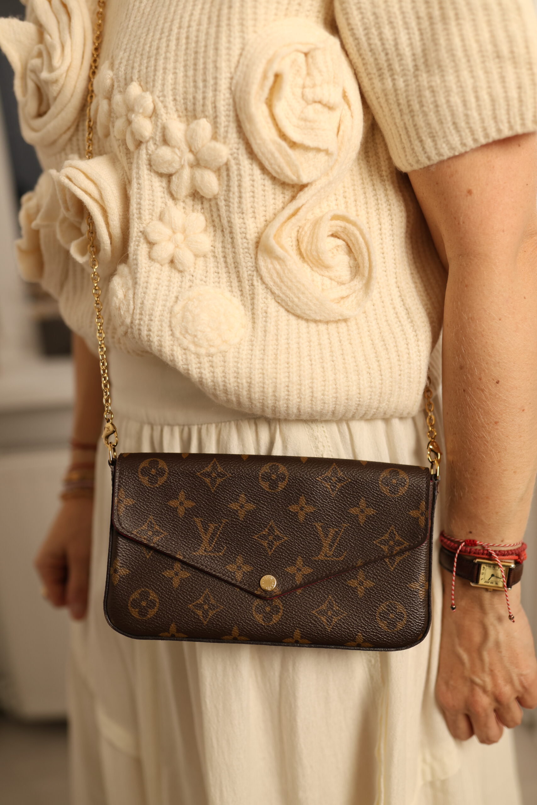 Louis Vuitton Felicie Monogram Canvas torebka - obrazek 9