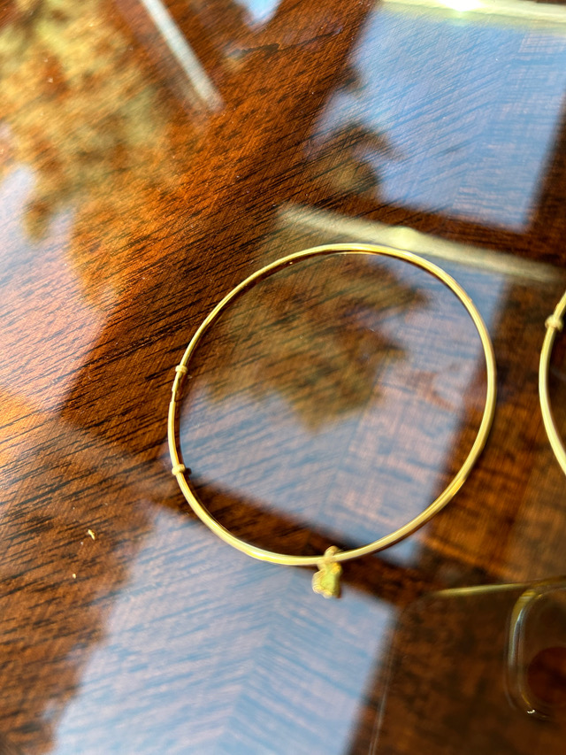 Tous złote kolczyki 18 karat koła - obrazek 2