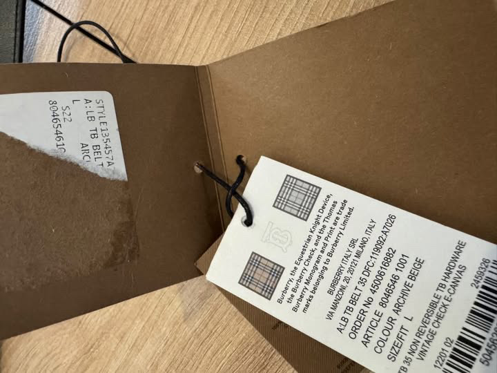 Burberry klasyczny pasek rozmiar L - obrazek 7