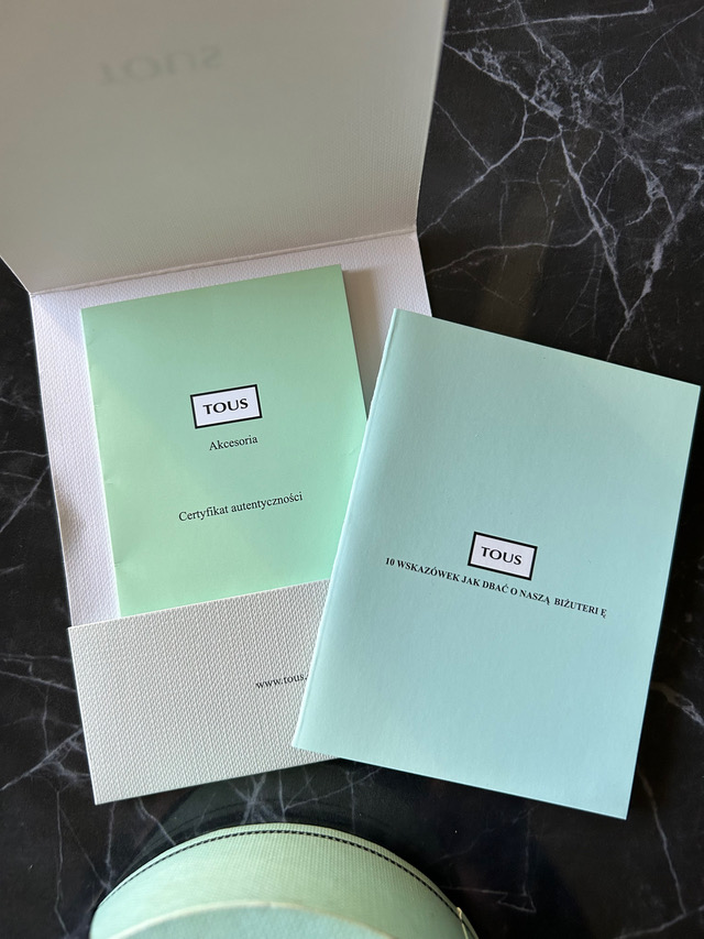 Tous złote kolczyki 18 karat koła - obrazek 3