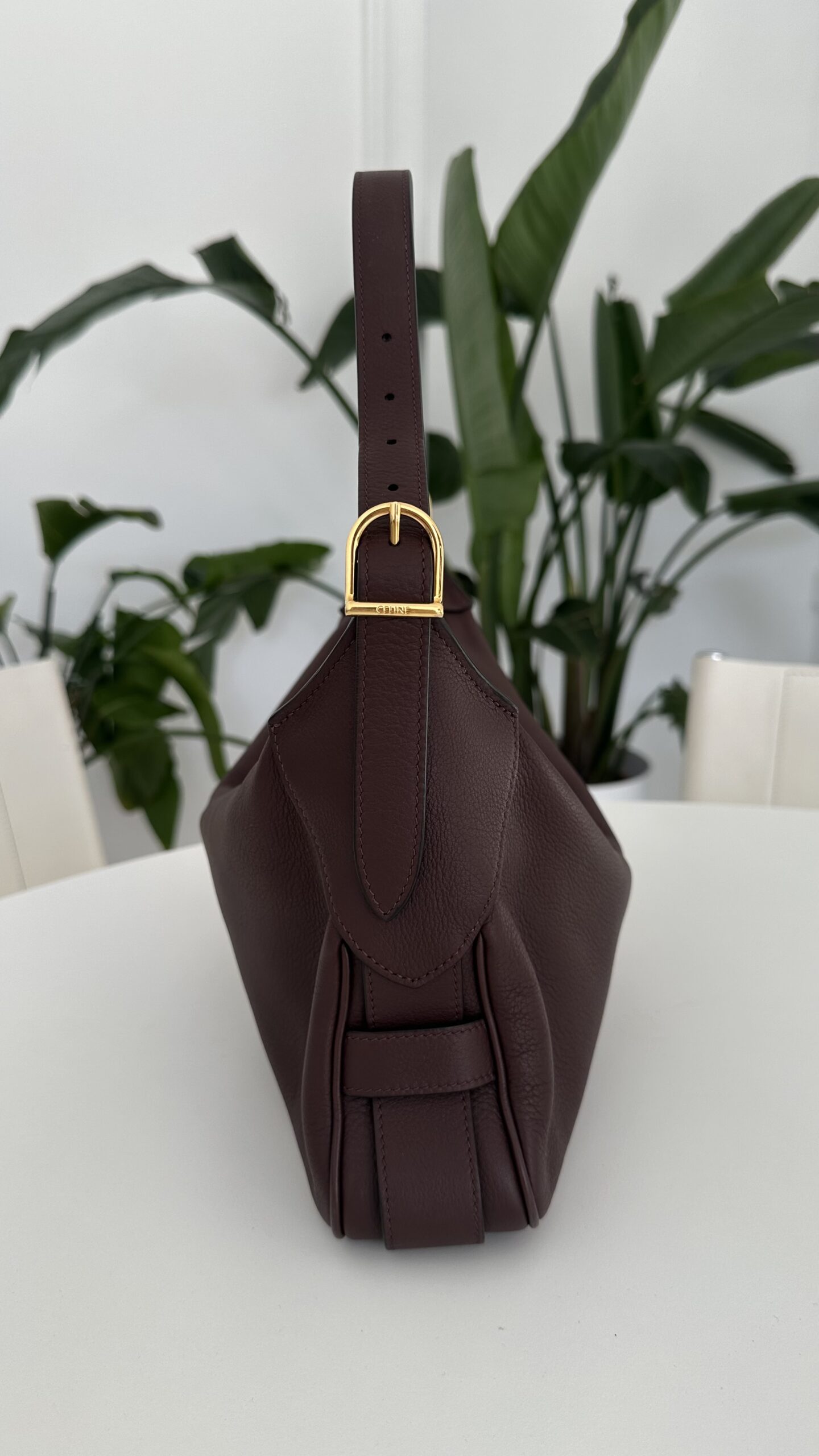 Celine Romy bordowa torebka - obrazek 5