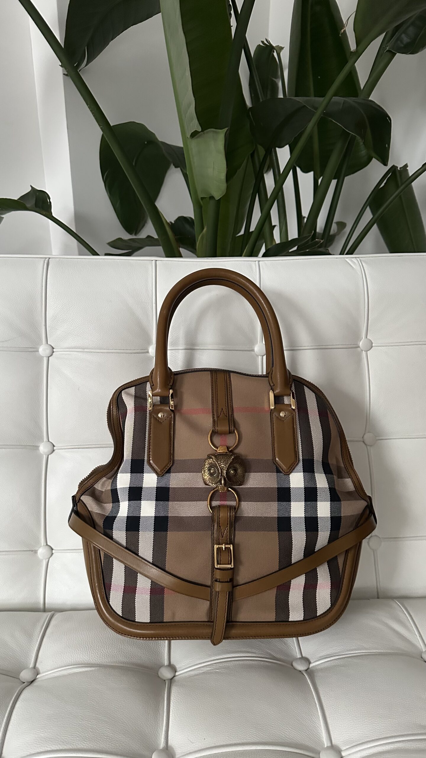 Burberry duża ciekawa z sową torebka