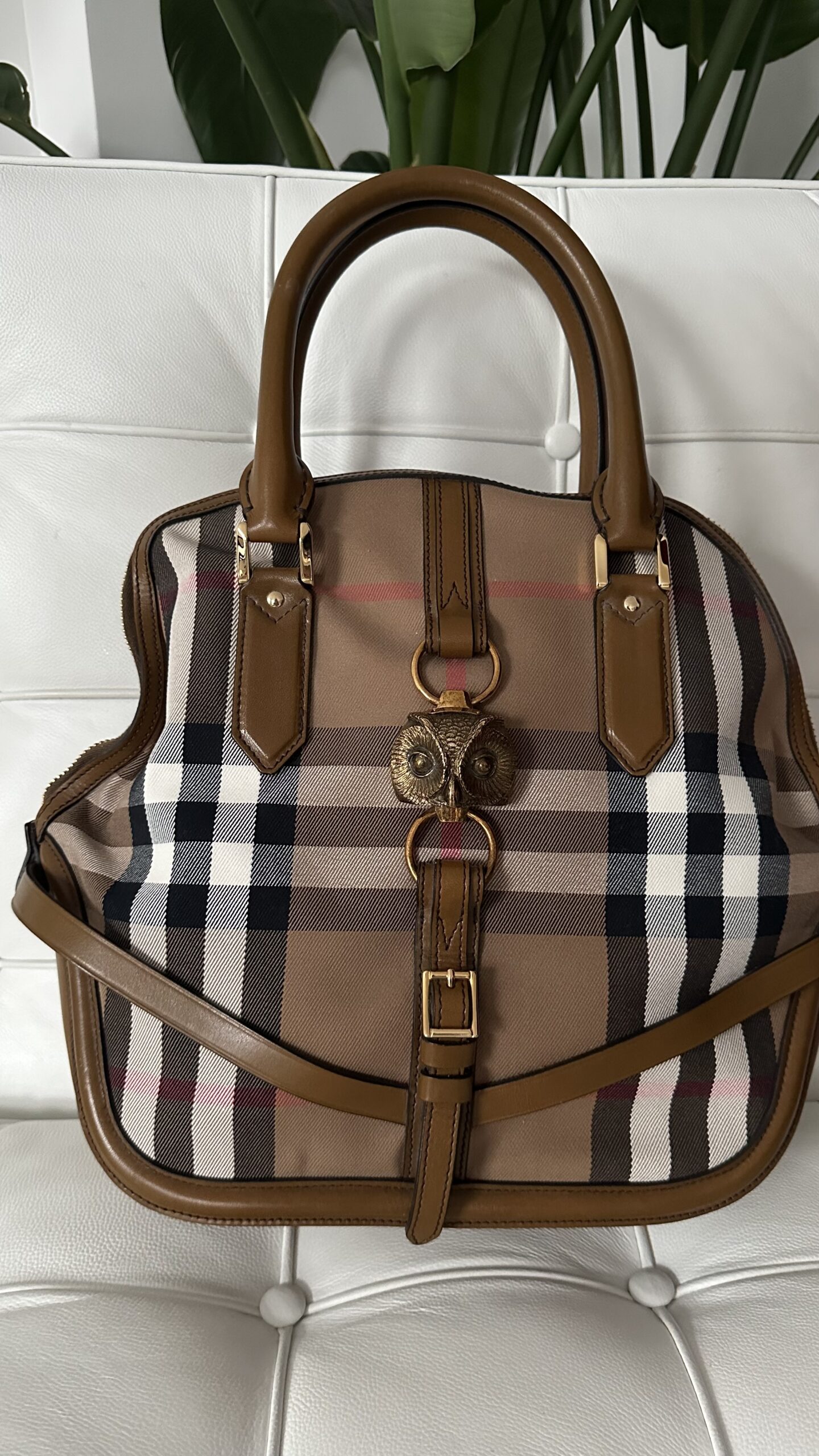 Burberry duża ciekawa z sową torebka - obrazek 2