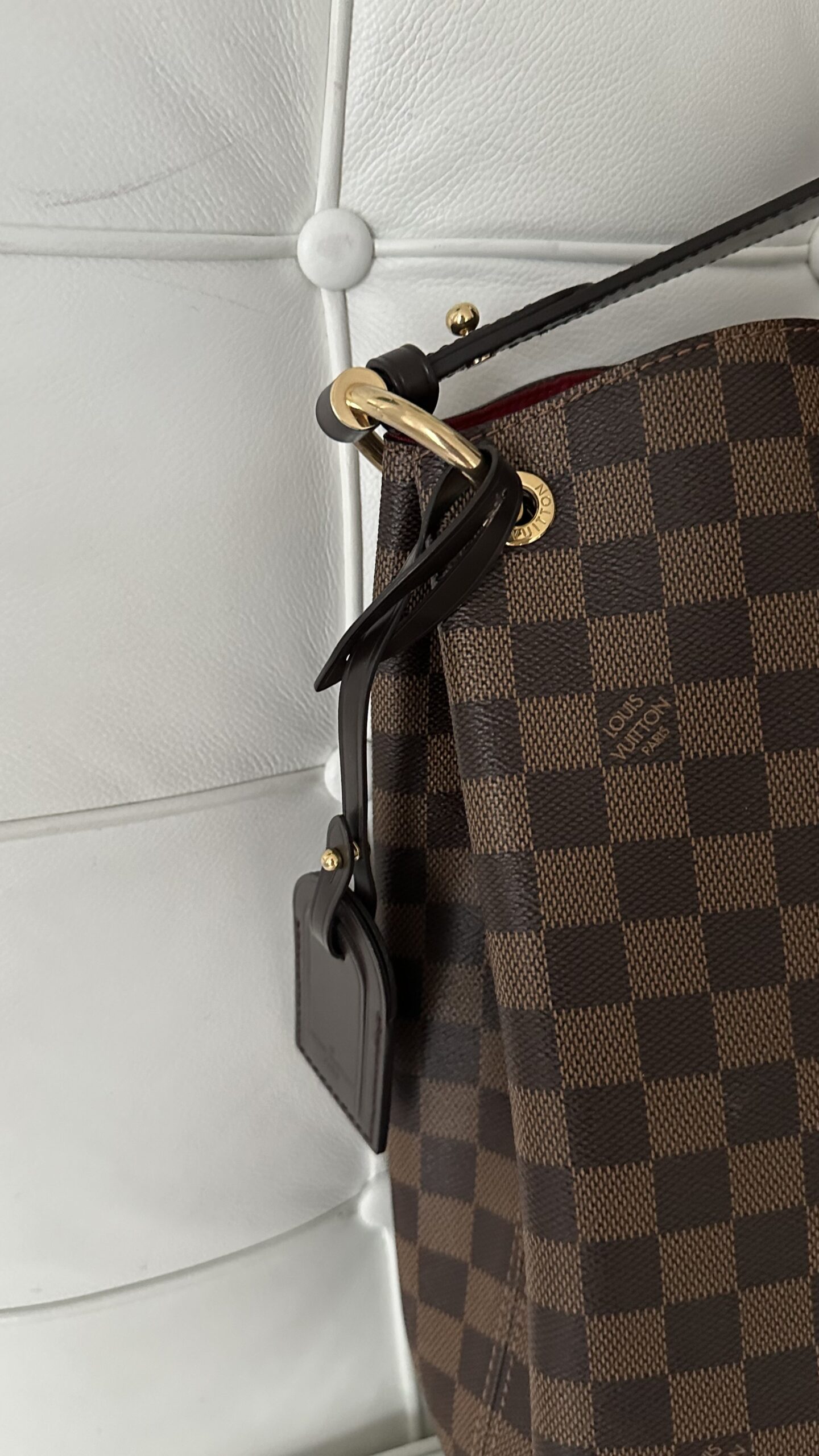Louis Vuitton Graceful MM Damier Ebene duża torebka - obrazek 3