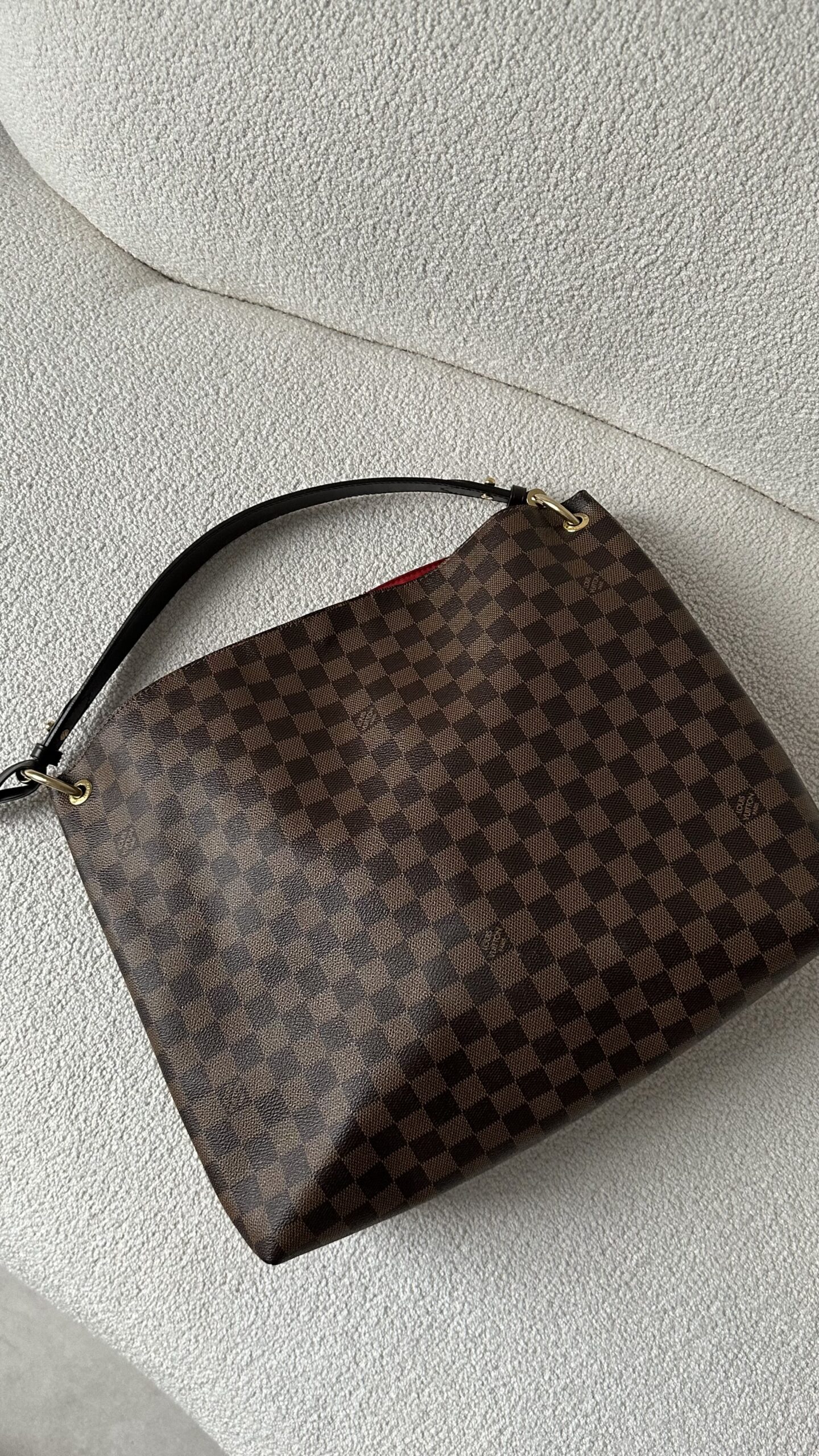 Louis Vuitton Graceful MM Damier Ebene duża torebka - obrazek 4