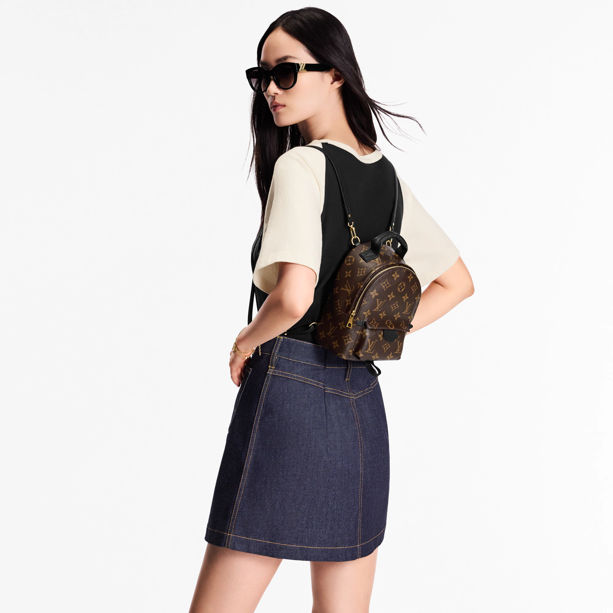 Louis Vuitton Palm Springs mini plecak monogram canvas - obrazek 3