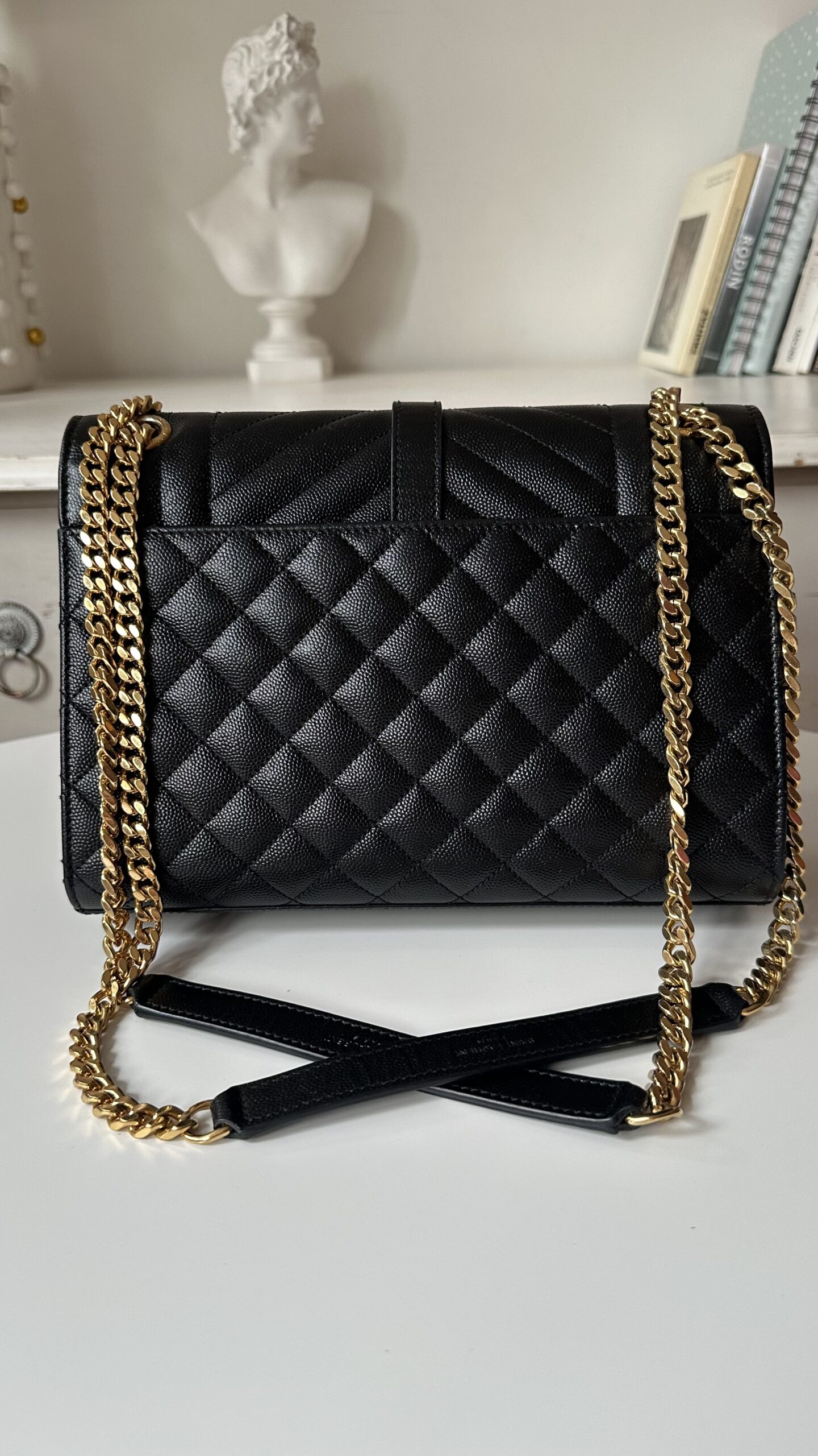 Saint Laurent Envelope torebka typu caviar - obrazek 5