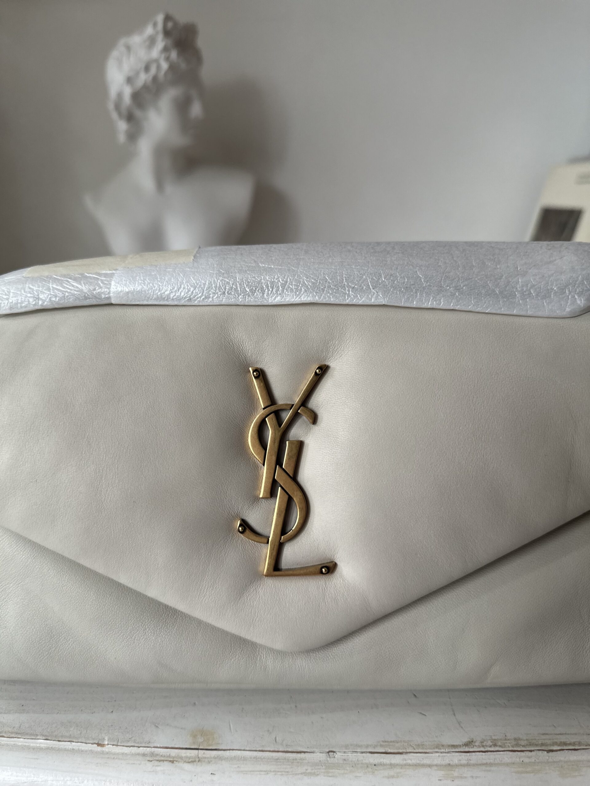 Saint Laurent Calypso kremowa torebka - obrazek 2