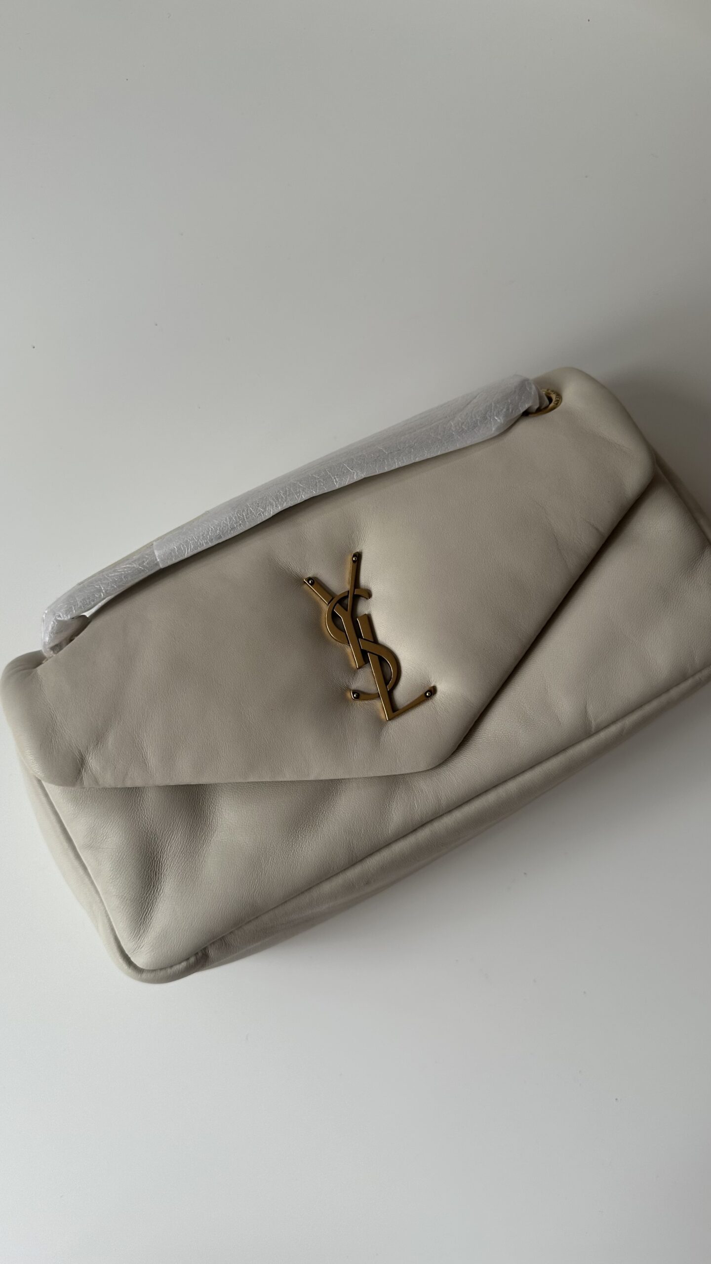 Saint Laurent Calypso kremowa torebka - obrazek 4