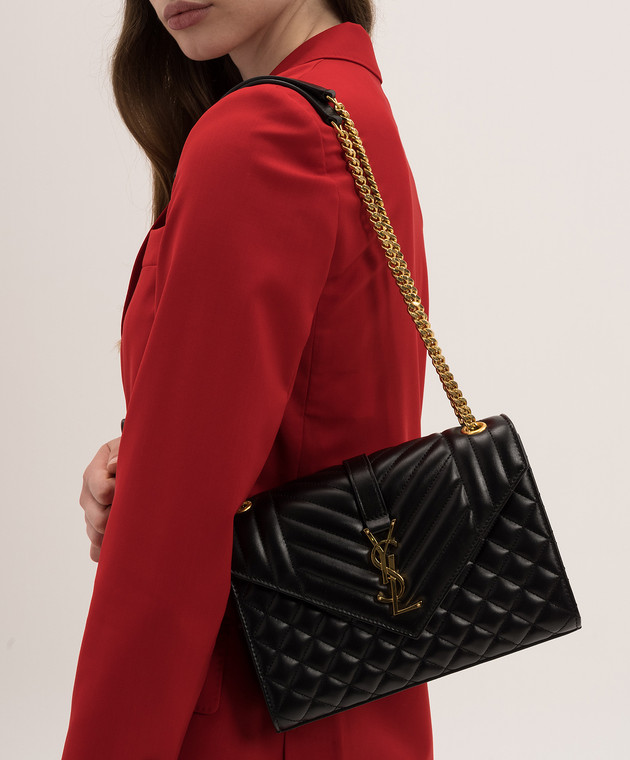 Saint Laurent Envelope torebka typu caviar - obrazek 9